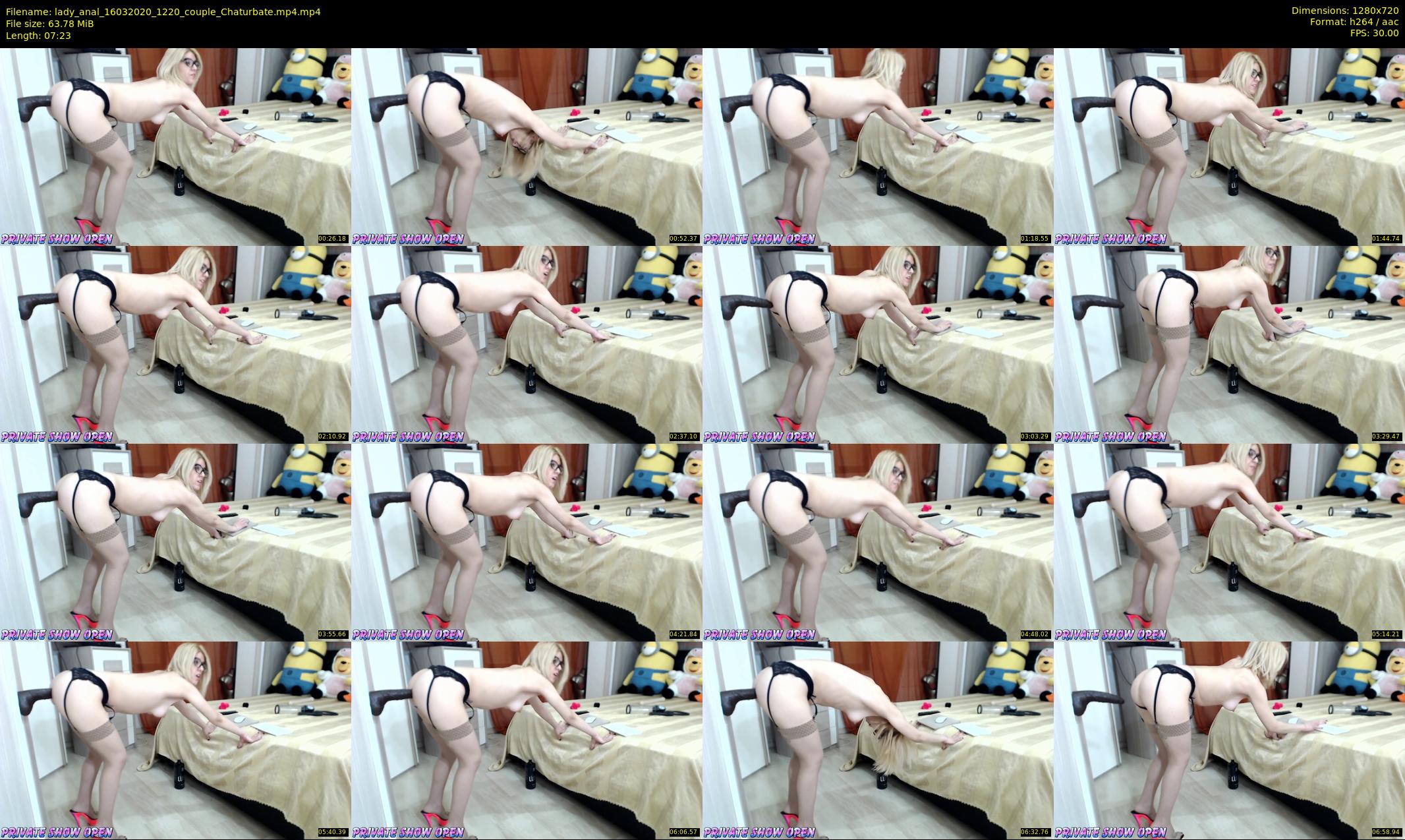 lady_anal — 8 minute Chaturbate female cam show recording, 720p, Mar 16, 2020