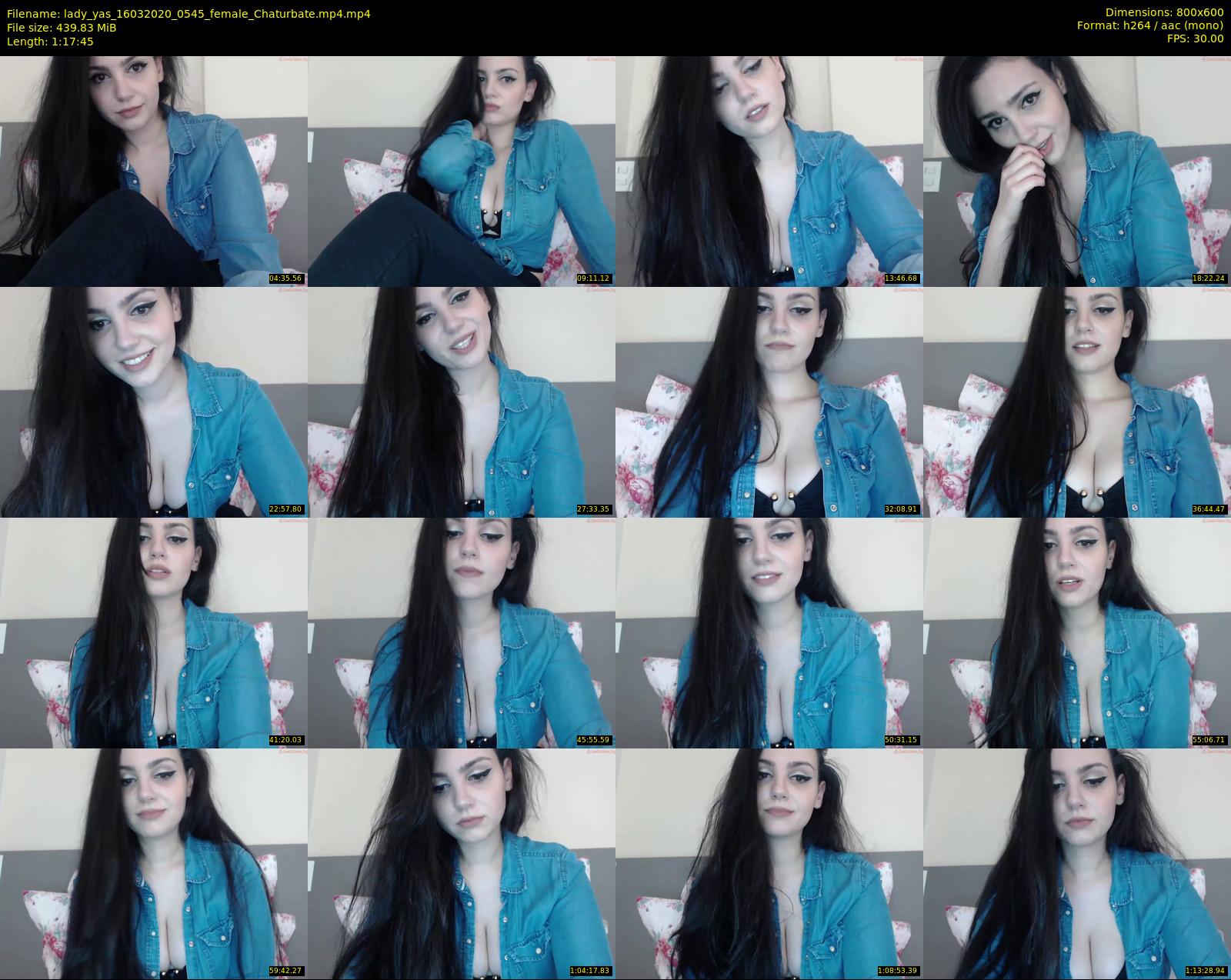 lady_yas — 78 minute Chaturbate female cam show recording, 480p, Mar 16, 2020