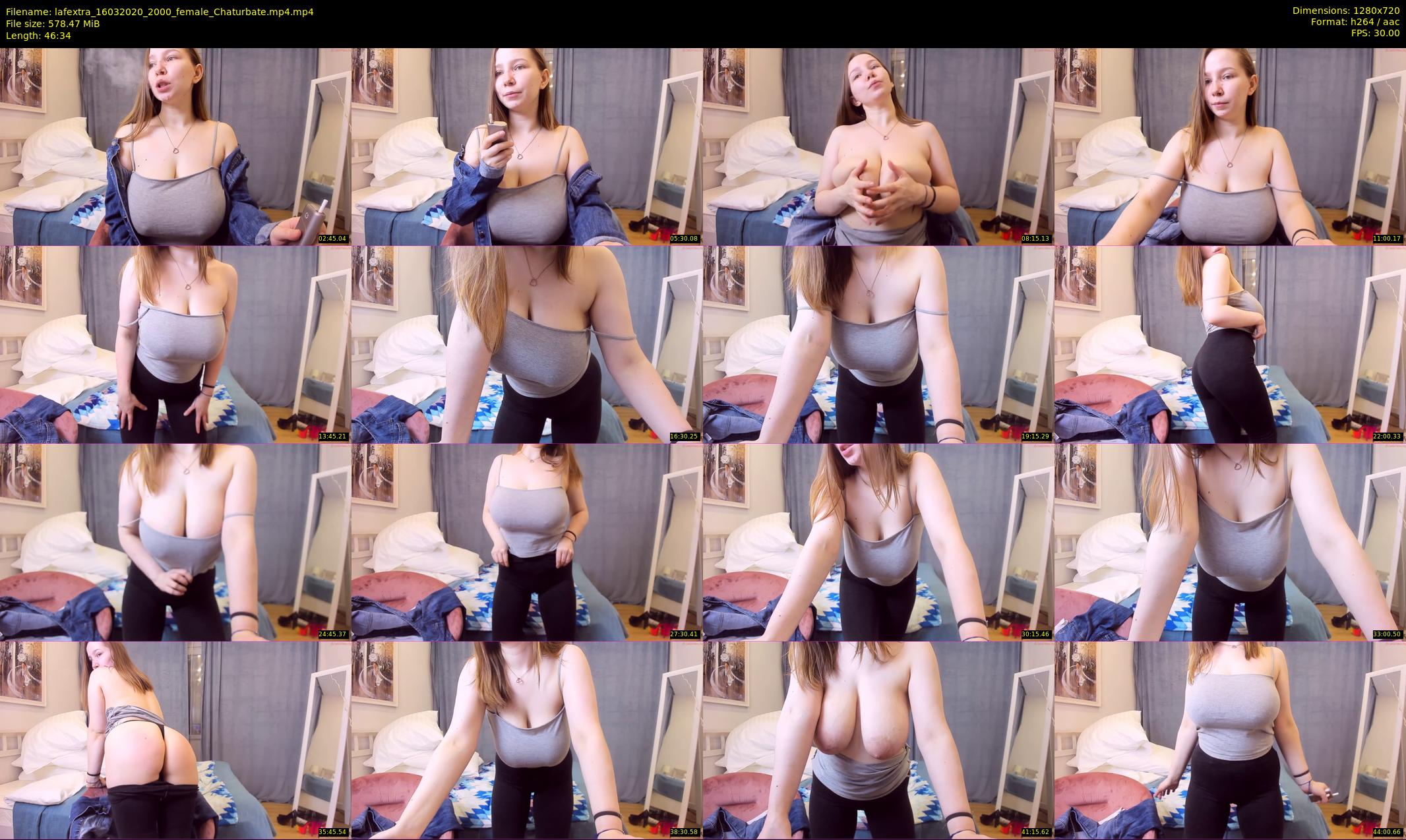 lafextra — 47 minute Chaturbate female cam show recording, 720p, Mar 16, 2020