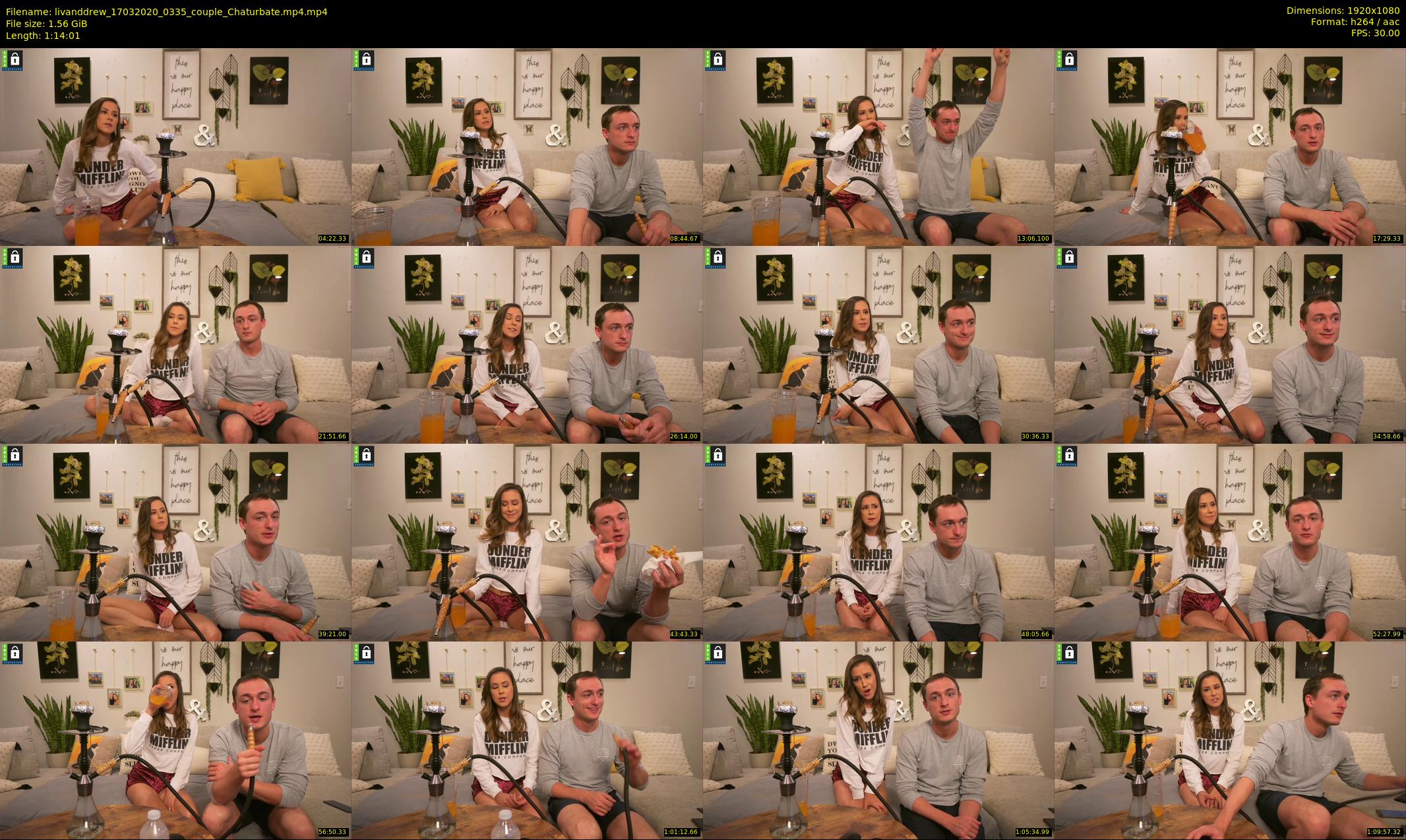 livanddrew — 75 minute Chaturbate couple cam show recording, 1080p, Mar 17, 2020