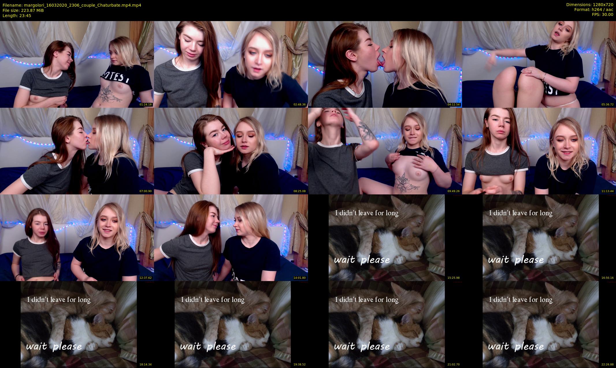 margolori — 24 minute Chaturbate couple cam show recording, 720p, Mar 16, 2020