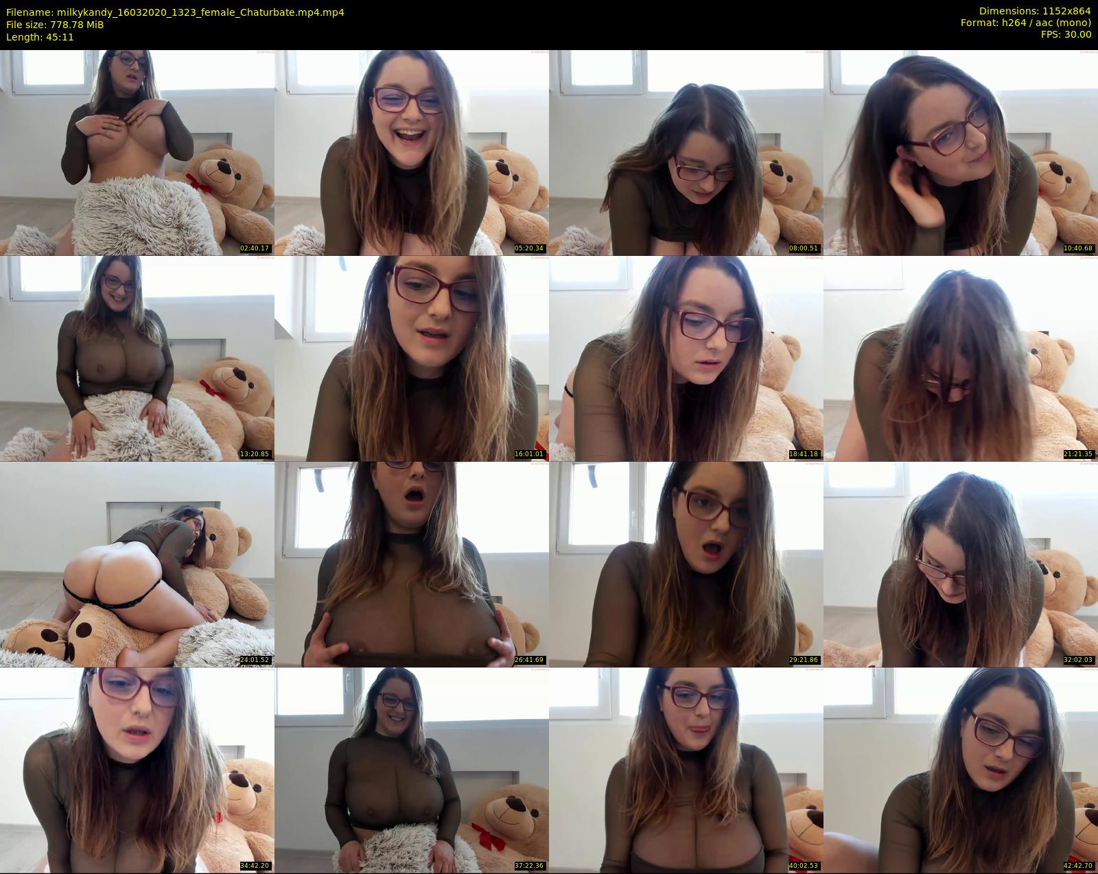 milkykandy — 46 minute Chaturbate female cam show recording, 720p, Mar 16, 2020