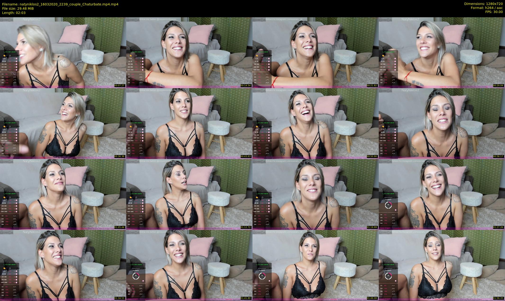 natyniklos2 — 3 minute Chaturbate couple cam show recording, 720p, Mar 16, 2020