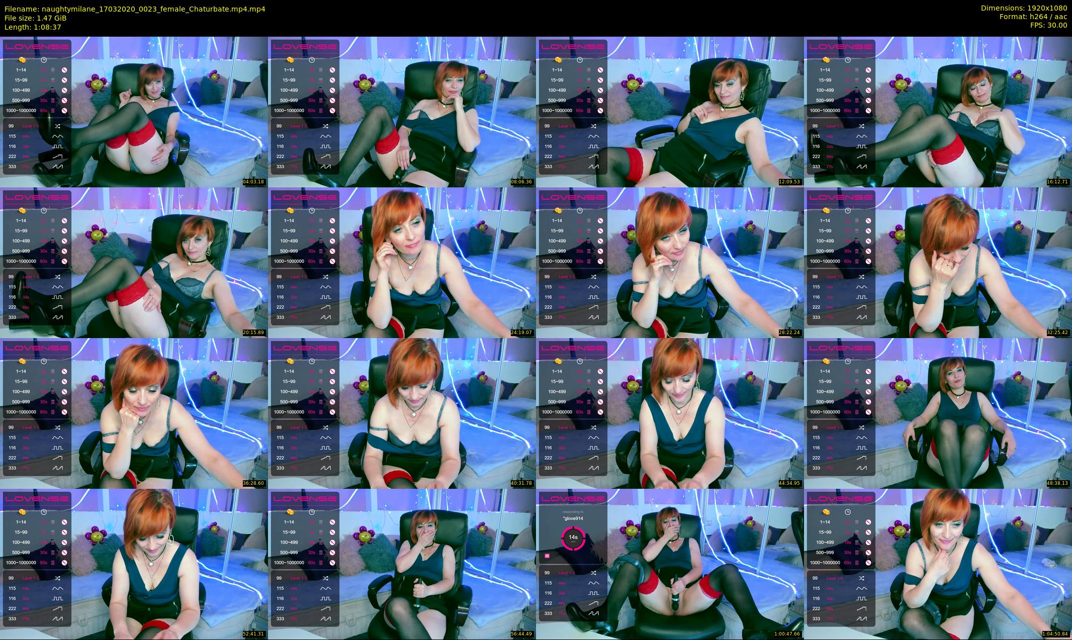 naughtymilane — 69 minute Chaturbate female cam show recording, 1080p, Mar 17, 2020