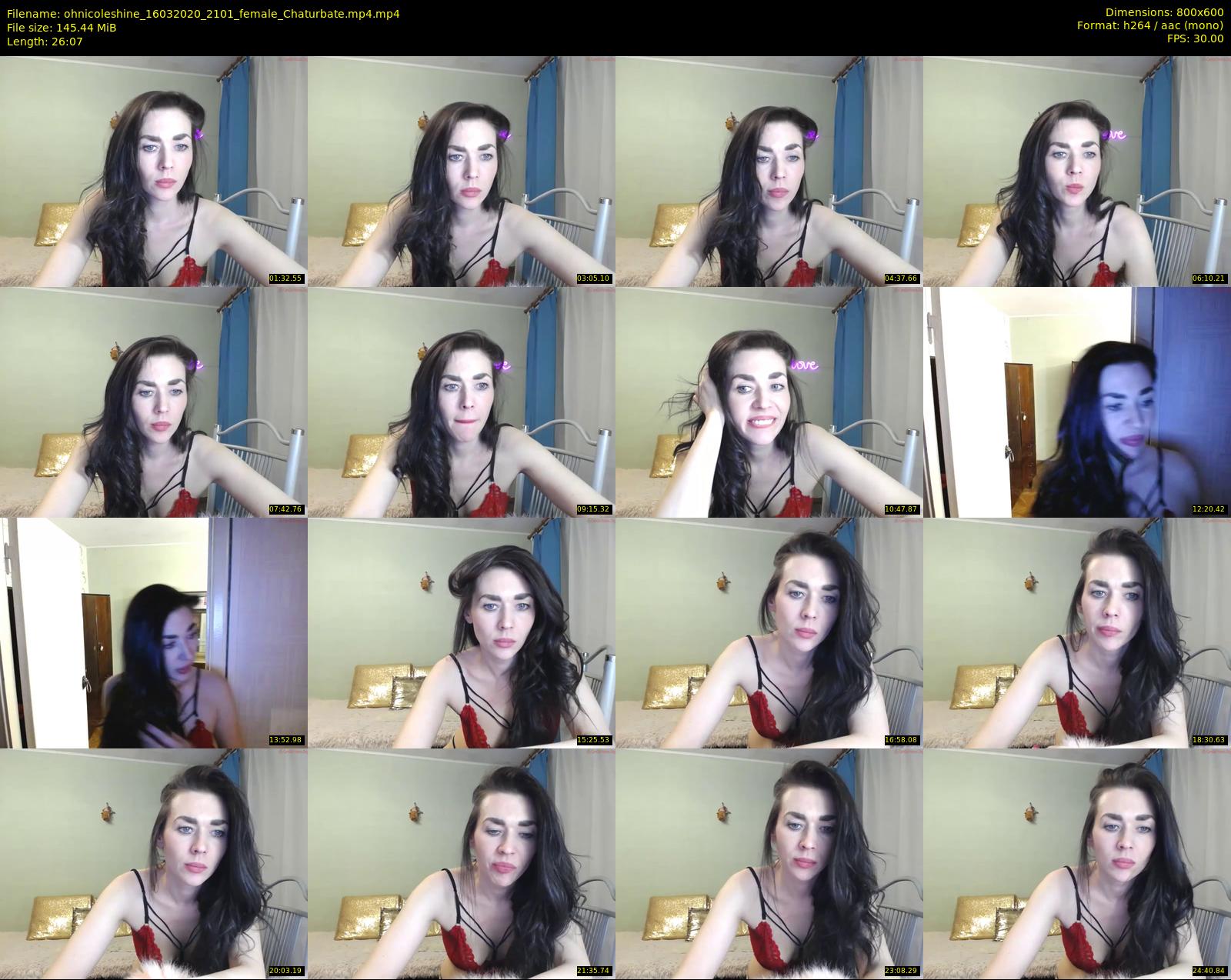 ohnicoleshine — 27 minute Chaturbate female cam show recording, 480p, Mar 16, 2020