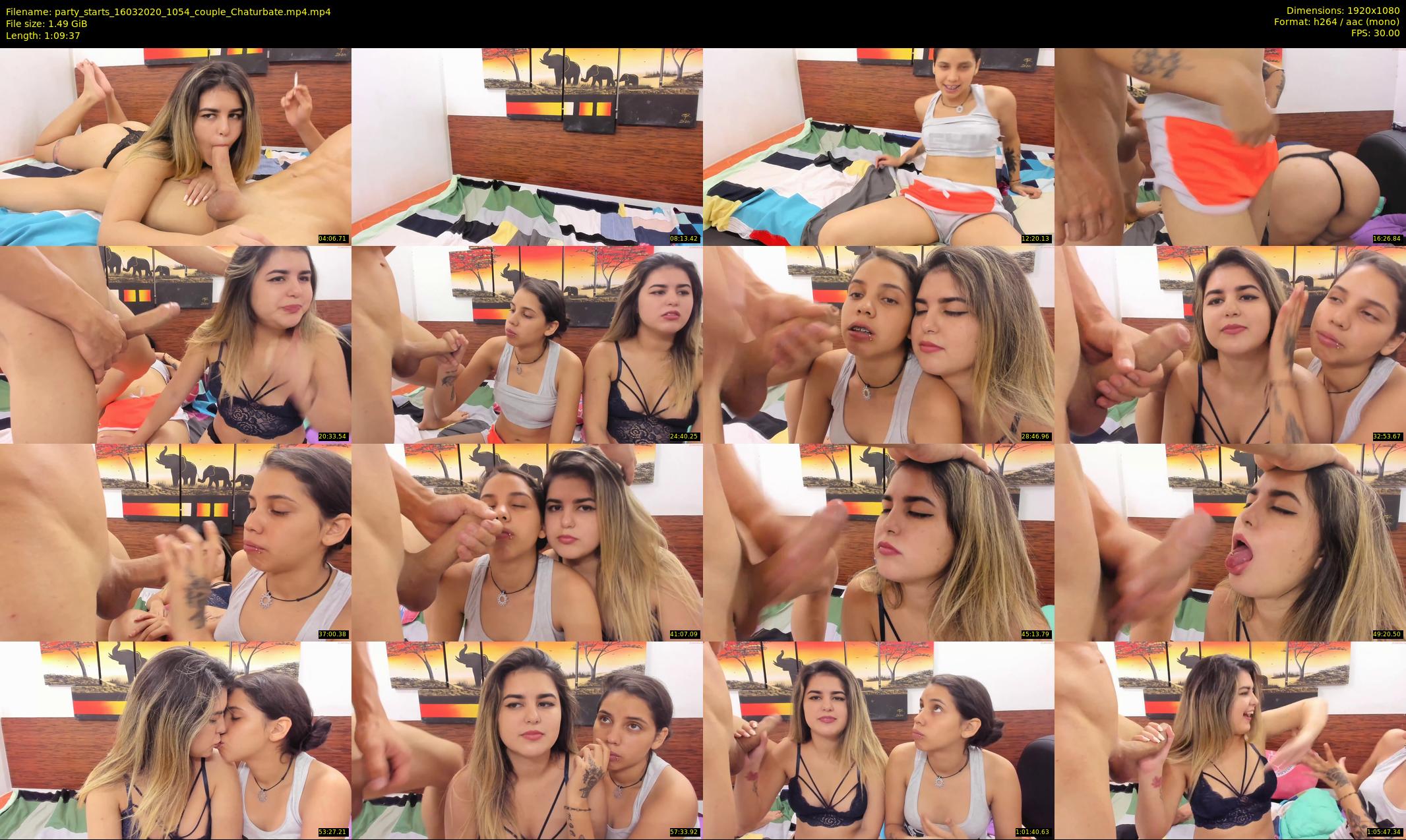 party_starts — 70 minute Chaturbate couple cam show recording, 1080p, Mar 16, 2020