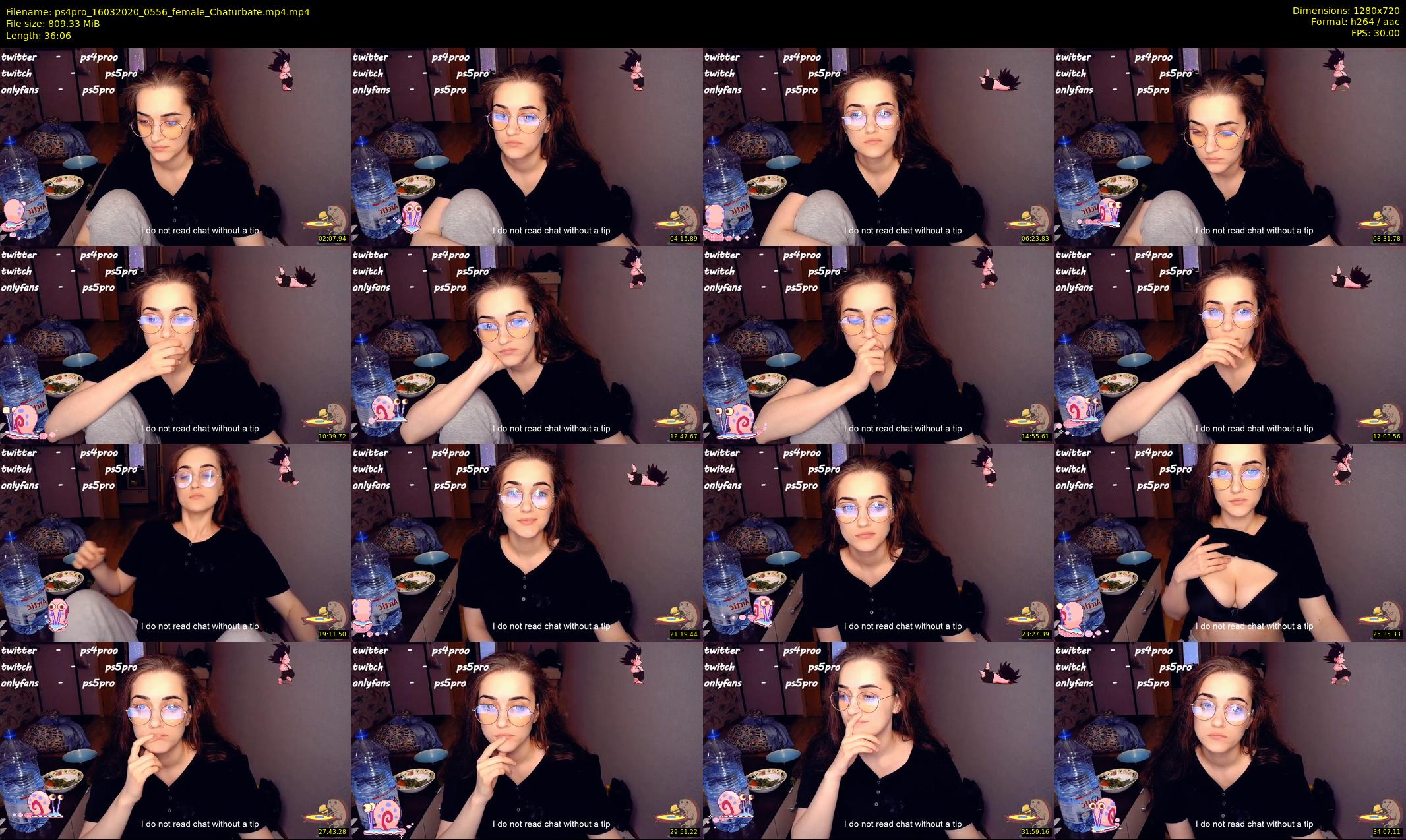 ps4pro — 37 minute Chaturbate female cam show recording, 720p, Mar 16, 2020