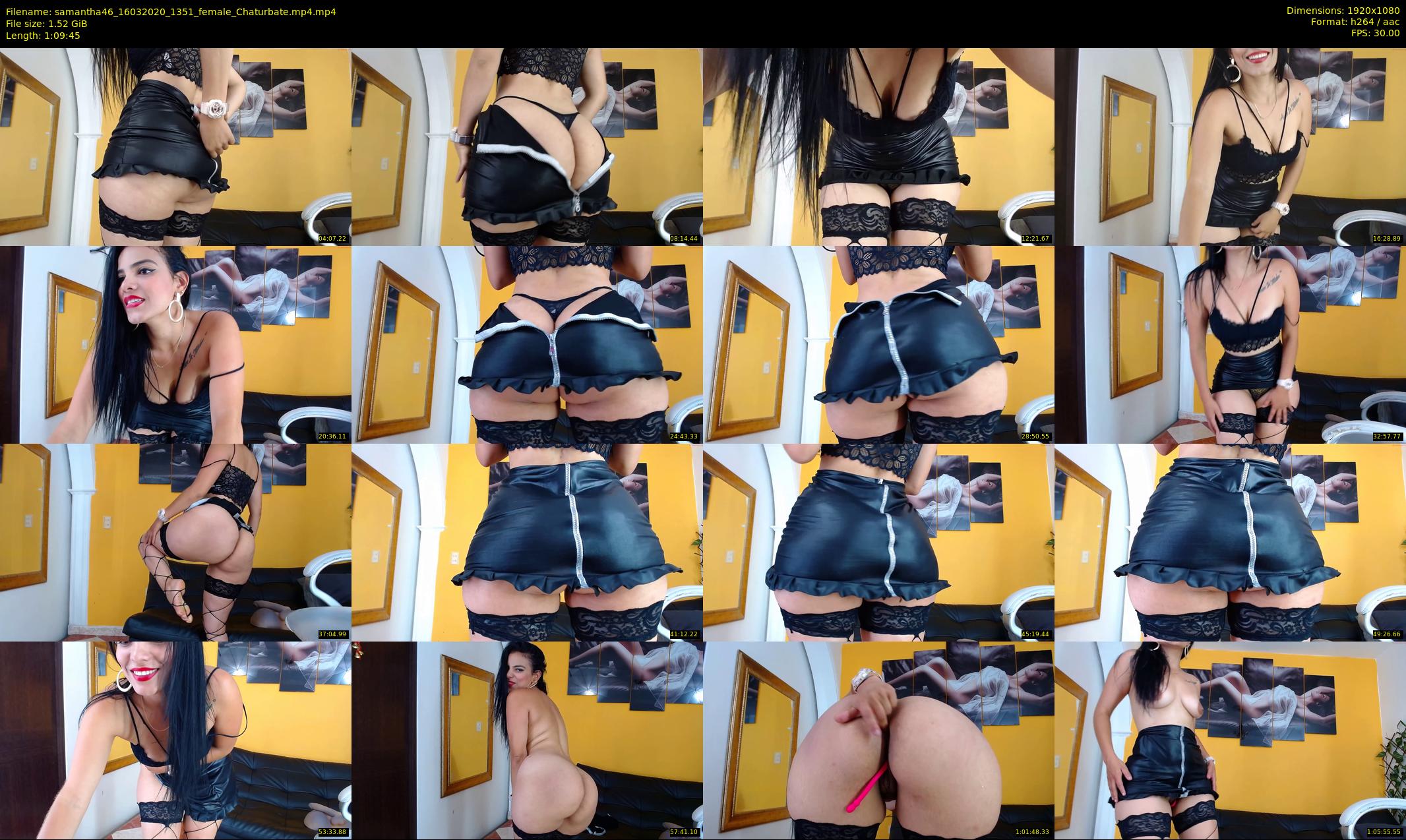 samantha46 — 70 minute Chaturbate female cam show recording, 1080p, Mar 16, 2020