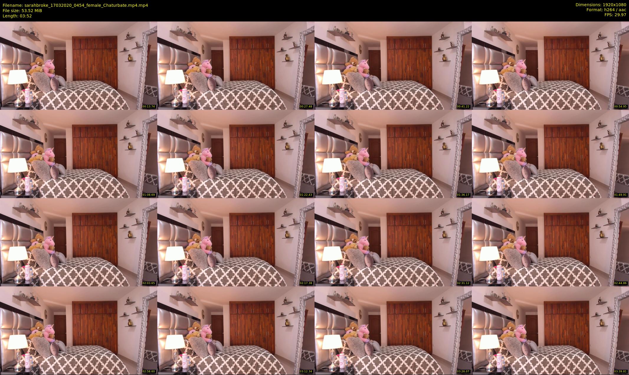 sarahbroke — 4 minute Chaturbate female cam show recording, 1080p, Mar 17, 2020