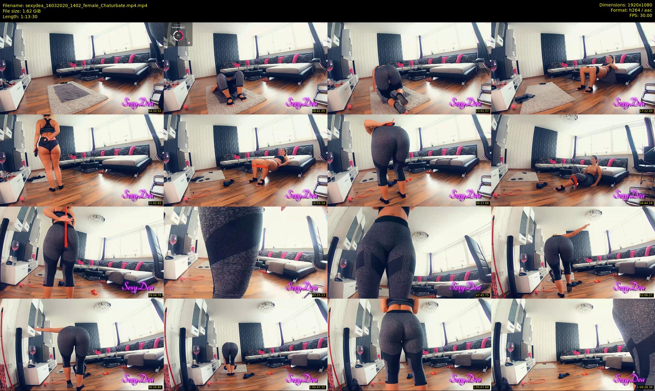 sexydea — 74 minute Chaturbate female cam show recording, 1080p, Mar 16, 2020