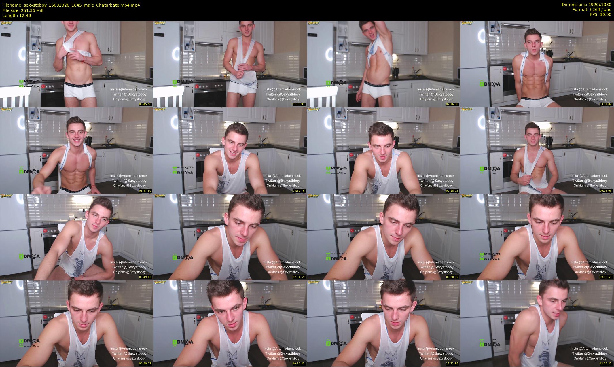 sexystbboy — 13 minute Chaturbate male cam show recording, 1080p, Mar 16, 2020