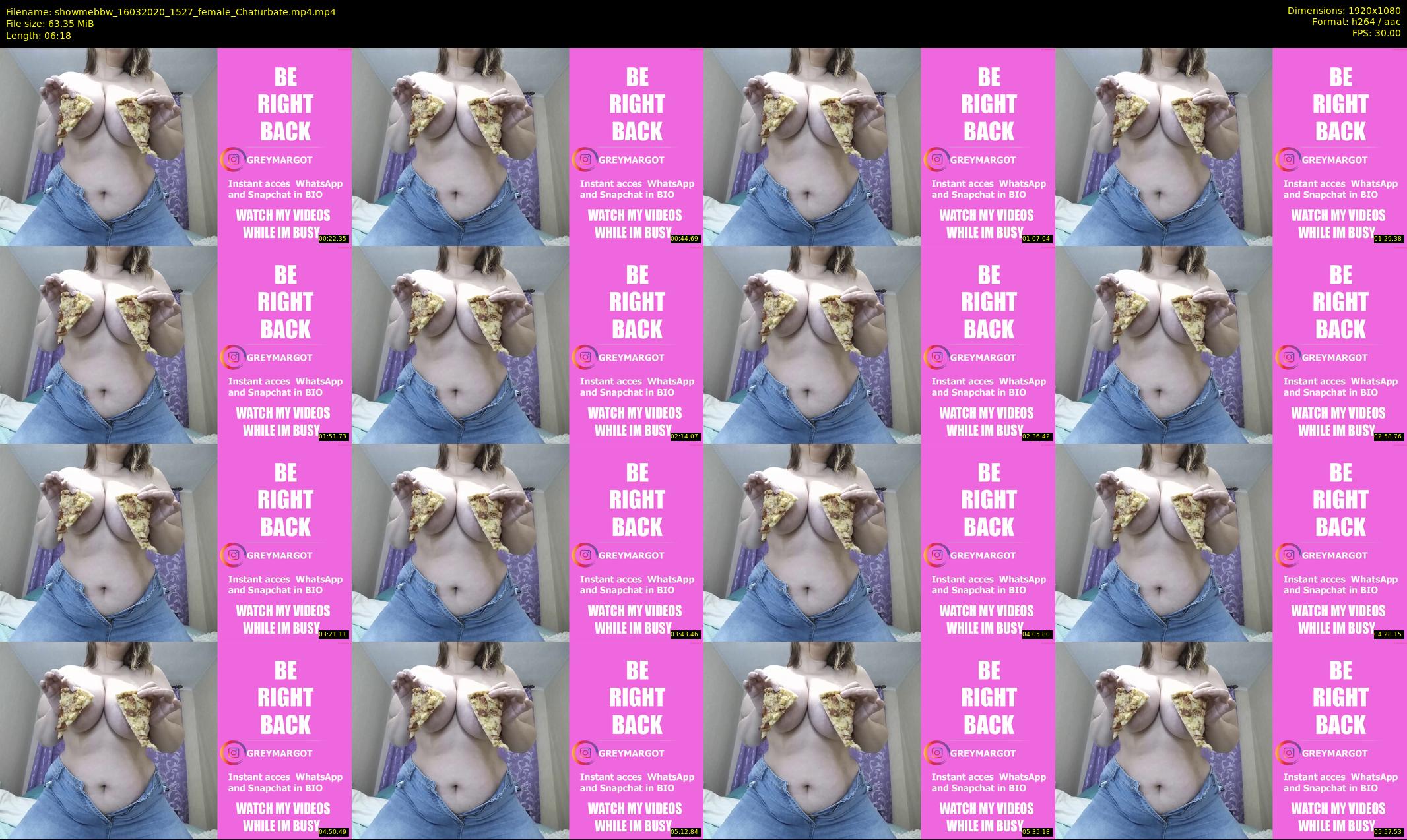 showmebbw — 7 minute Chaturbate female cam show recording, 1080p, Mar 16, 2020