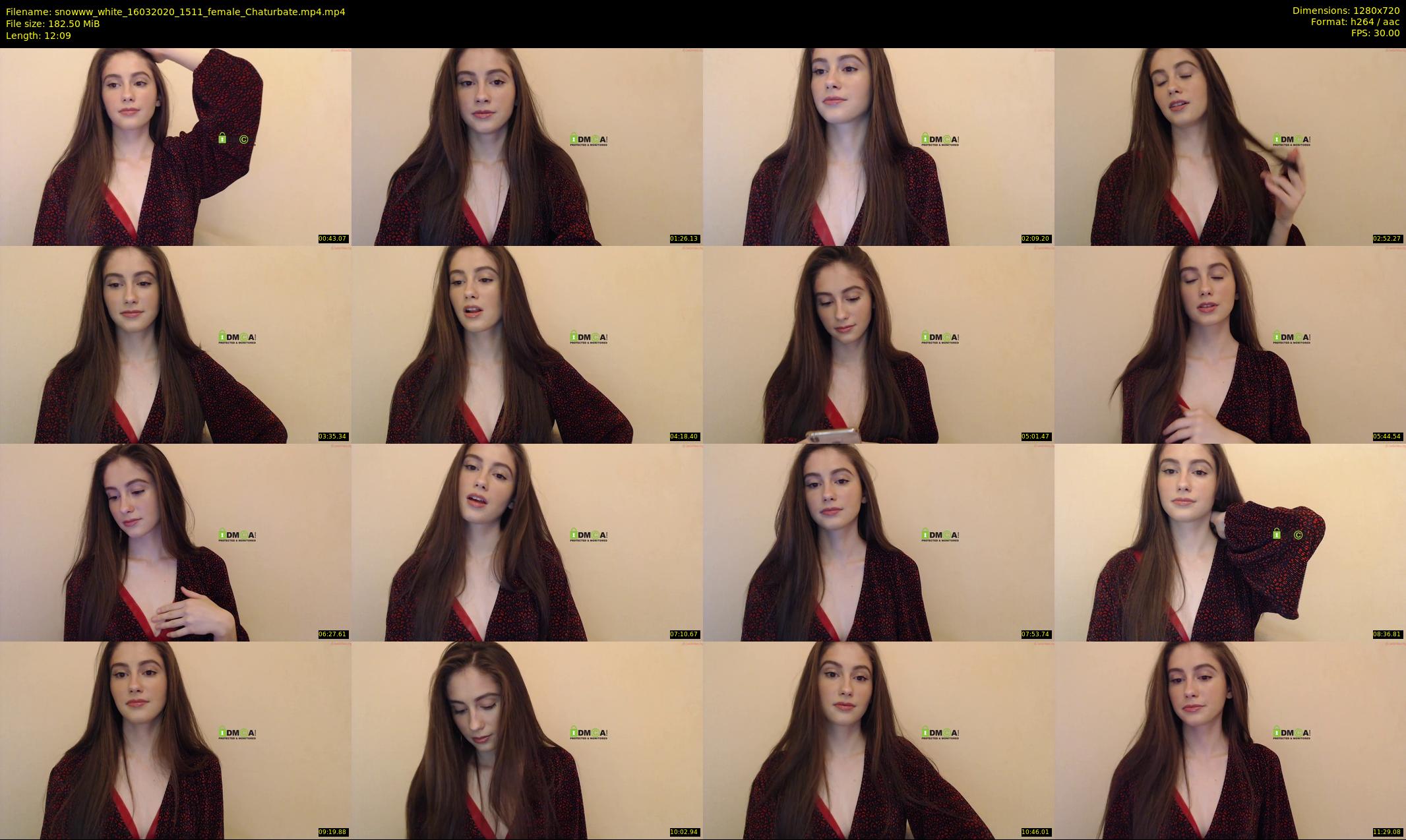 snowww_white — 13 minute Chaturbate female cam show recording, 720p, Mar 16, 2020