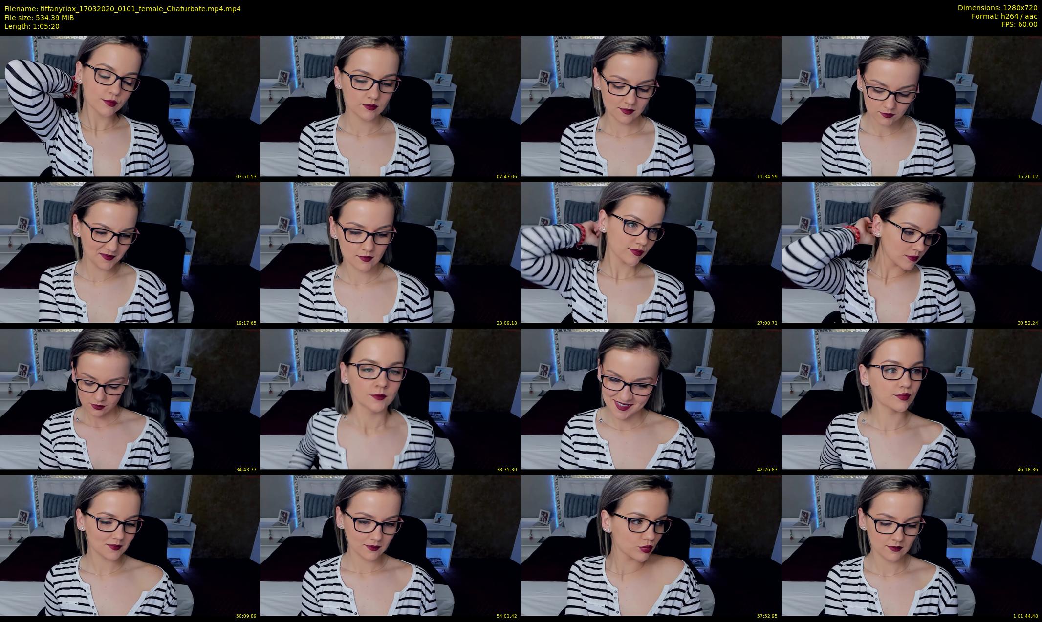 tiffanyriox — 66 minute Chaturbate female cam show recording, 720p, Mar 17, 2020
