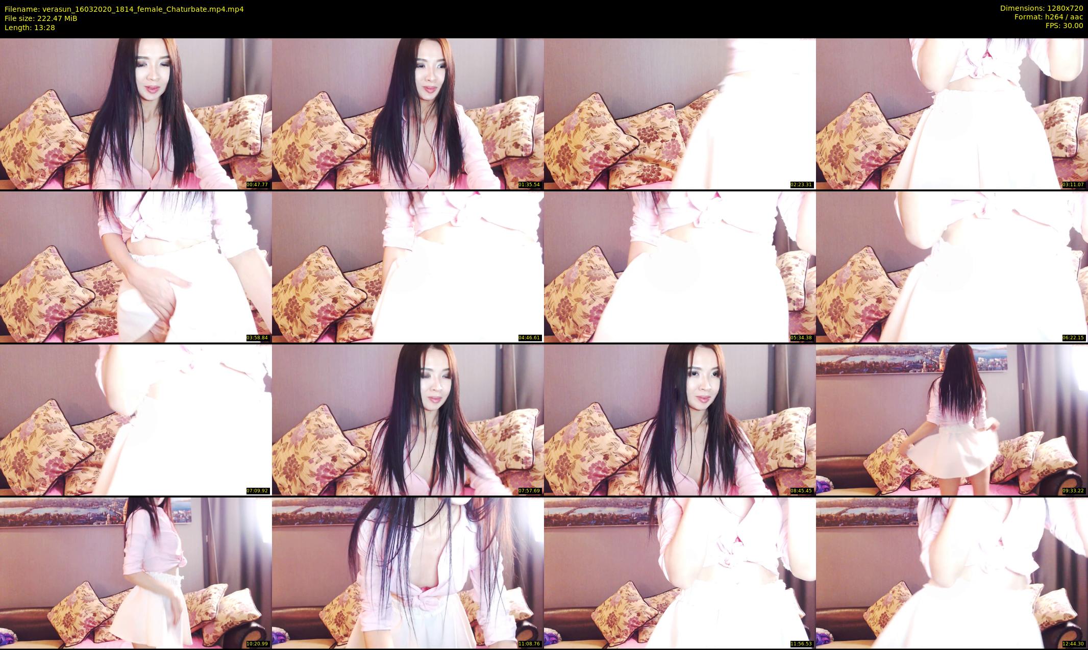 verasun — 14 minute Chaturbate female cam show recording, 720p, Mar 16, 2020