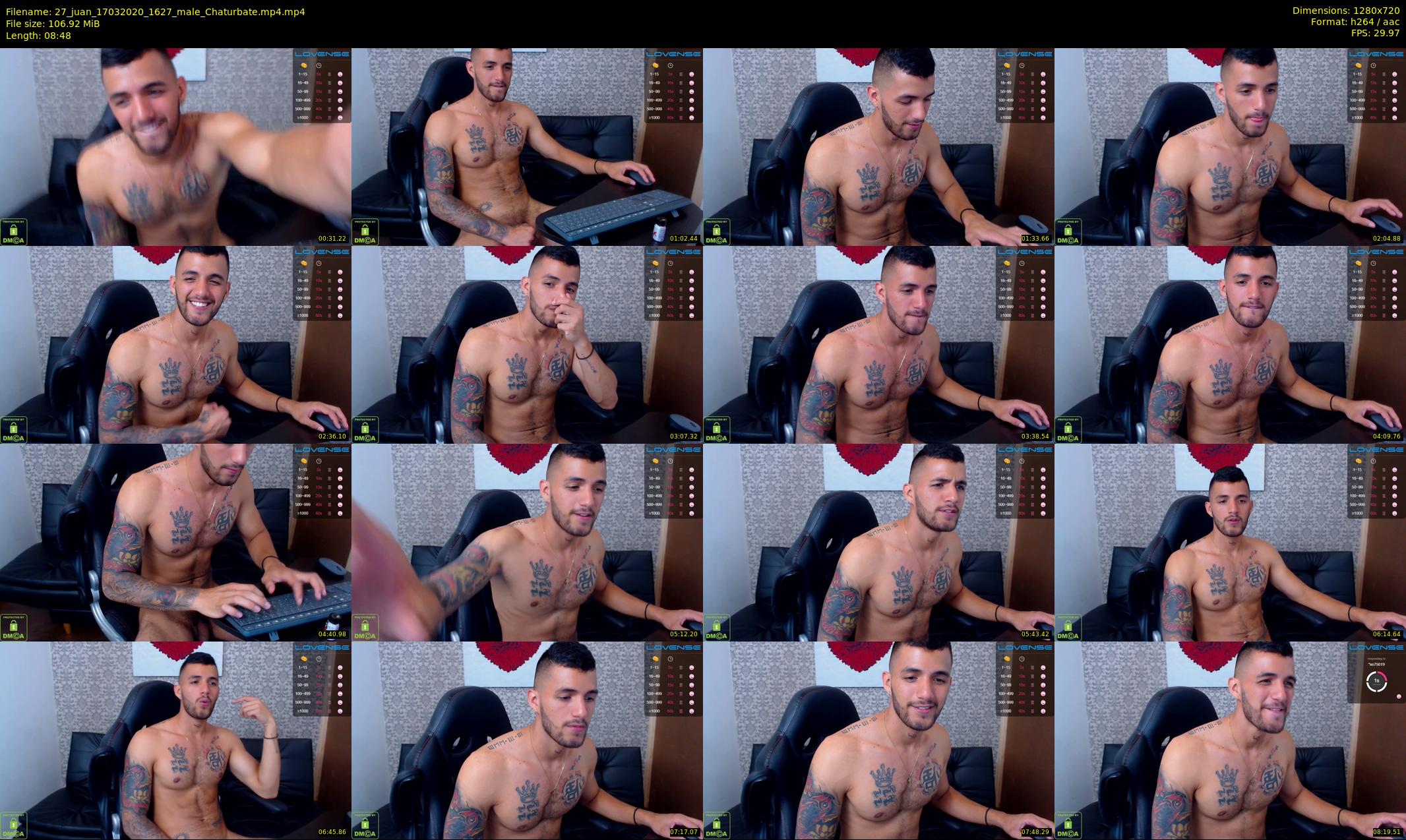 27_juan — 9 minute Chaturbate male cam show recording, 720p, Mar 17, 2020
