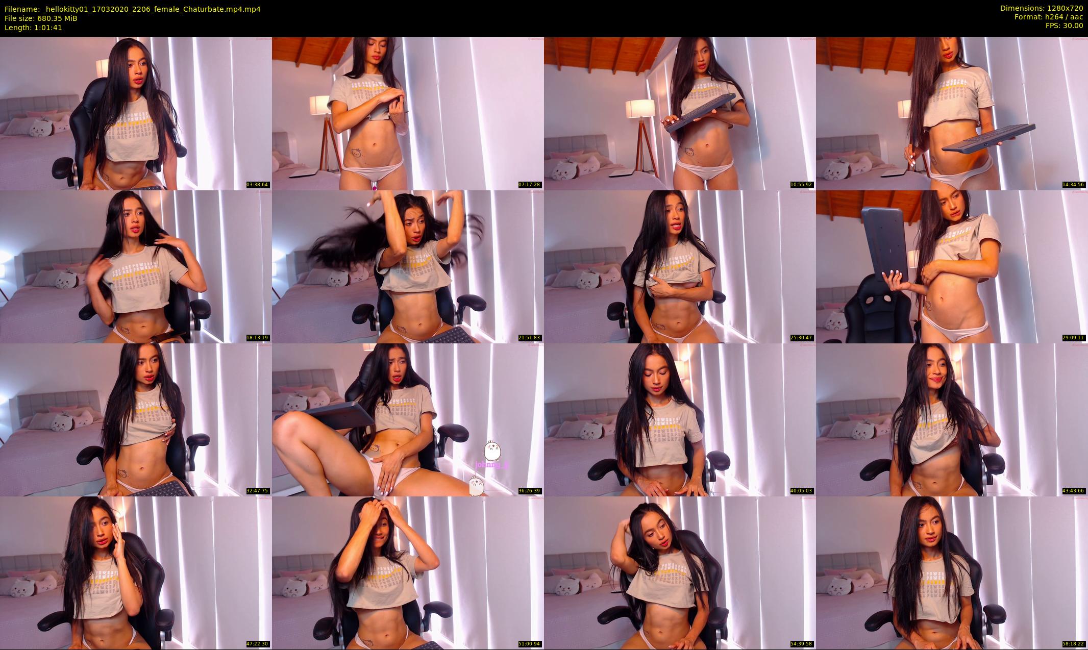 _hellokitty01 — 62 minute Chaturbate female cam show recording, 720p, Mar 17, 2020