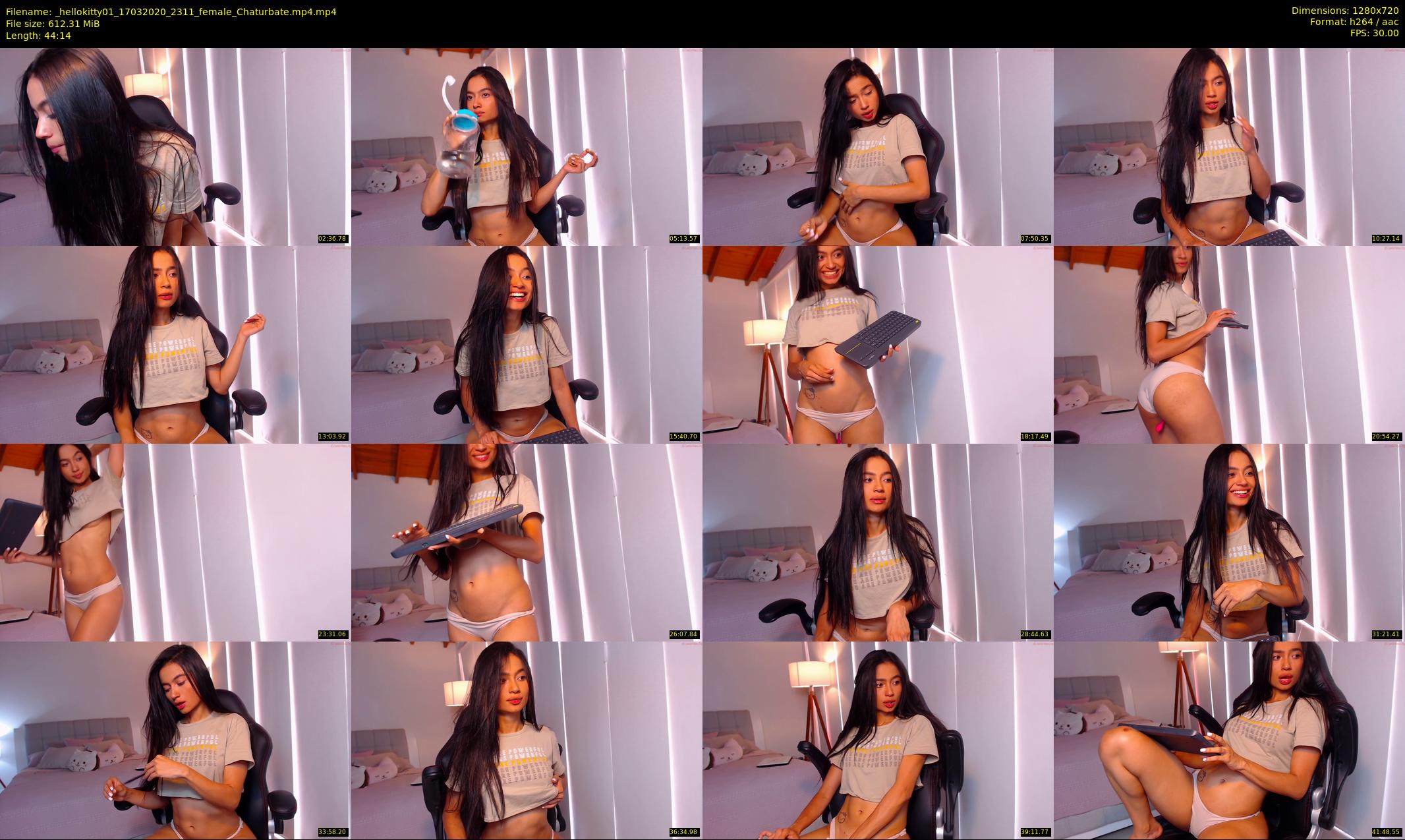 _hellokitty01 — 45 minute Chaturbate female cam show recording, 720p, Mar 17, 2020