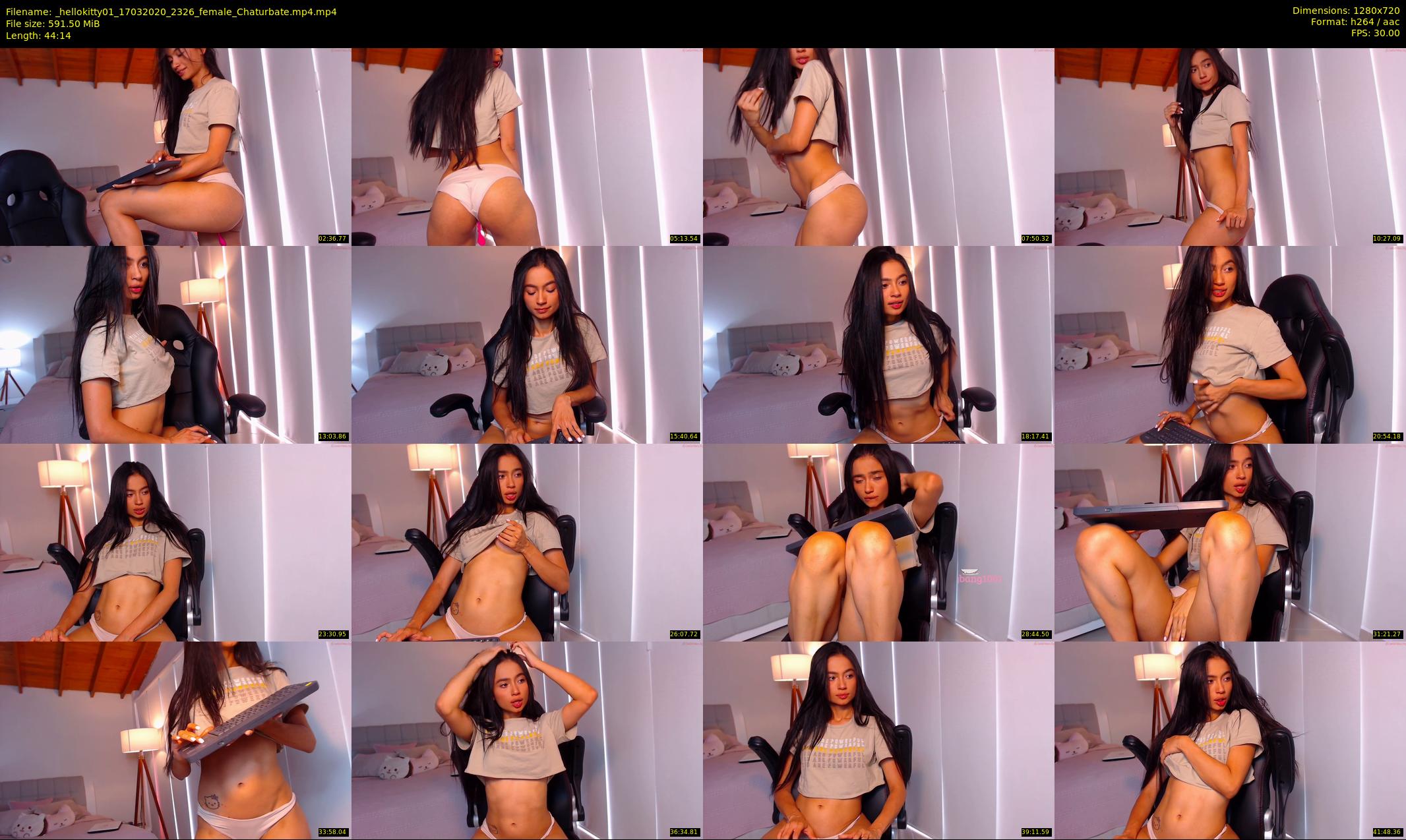 _hellokitty01 — 45 minute Chaturbate female cam show recording, 720p, Mar 17, 2020