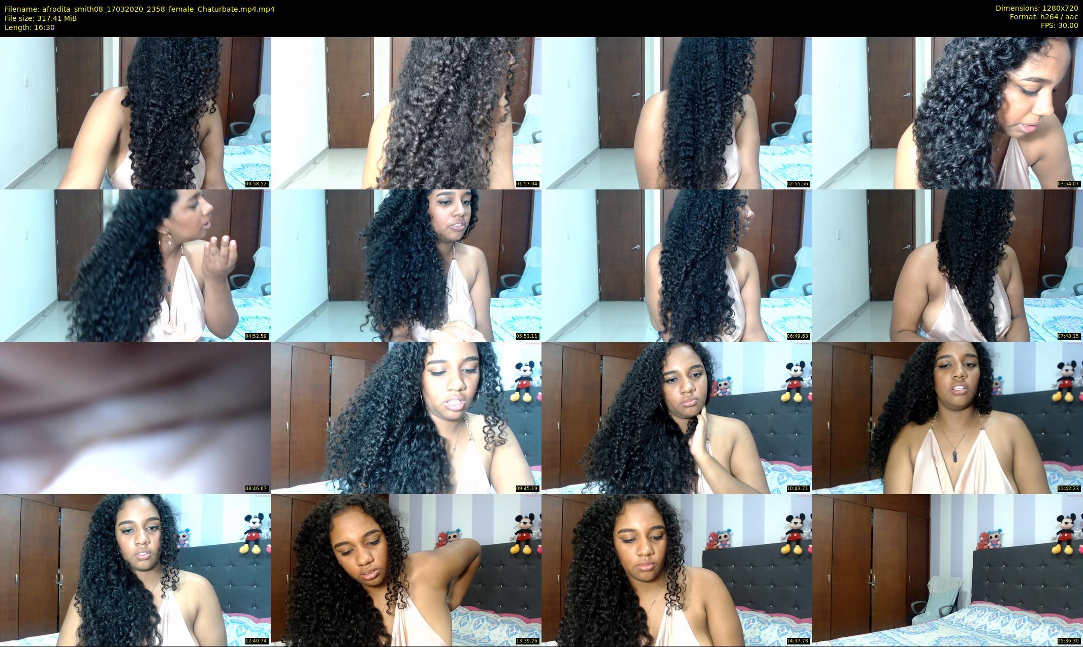 afrodita_smith08 — 17 minute Chaturbate female cam show recording, 720p, Mar 17, 2020