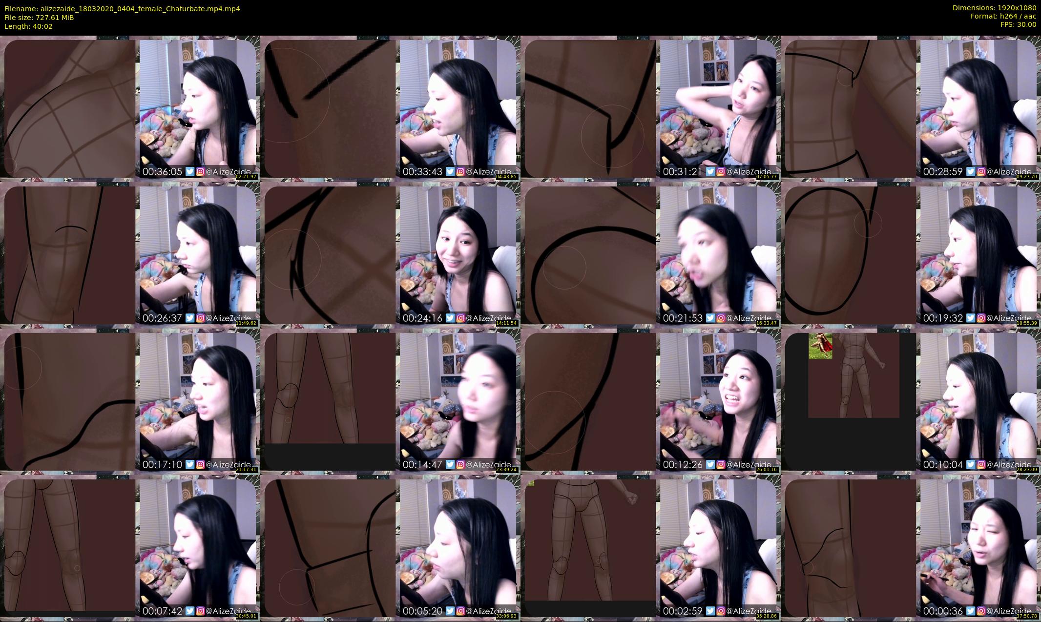 alizezaide — 41 minute Chaturbate female cam show recording, 1080p, Mar 18, 2020