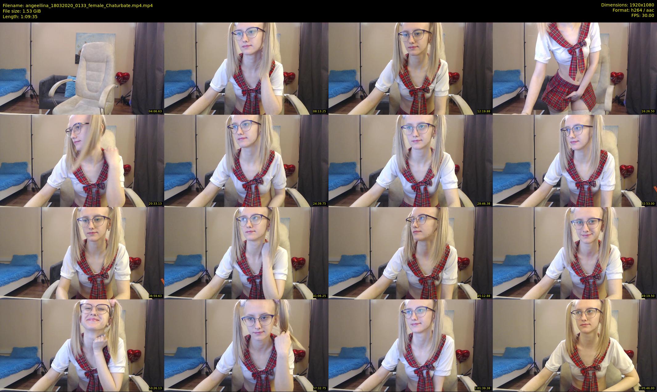angeellina — 70 minute Chaturbate female cam show recording, 1080p, Mar 18, 2020