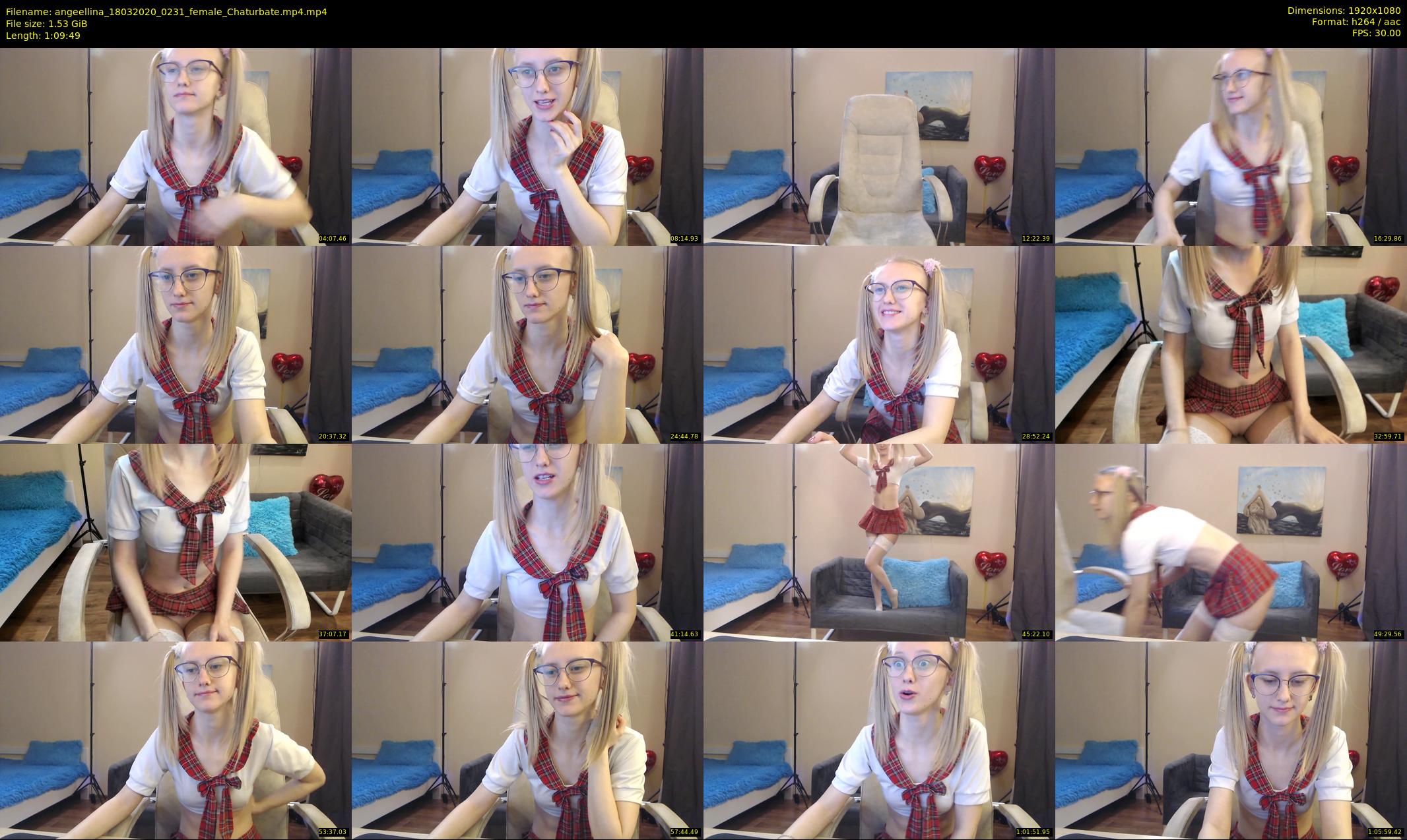 angeellina — 70 minute Chaturbate female cam show recording, 1080p, Mar 18, 2020