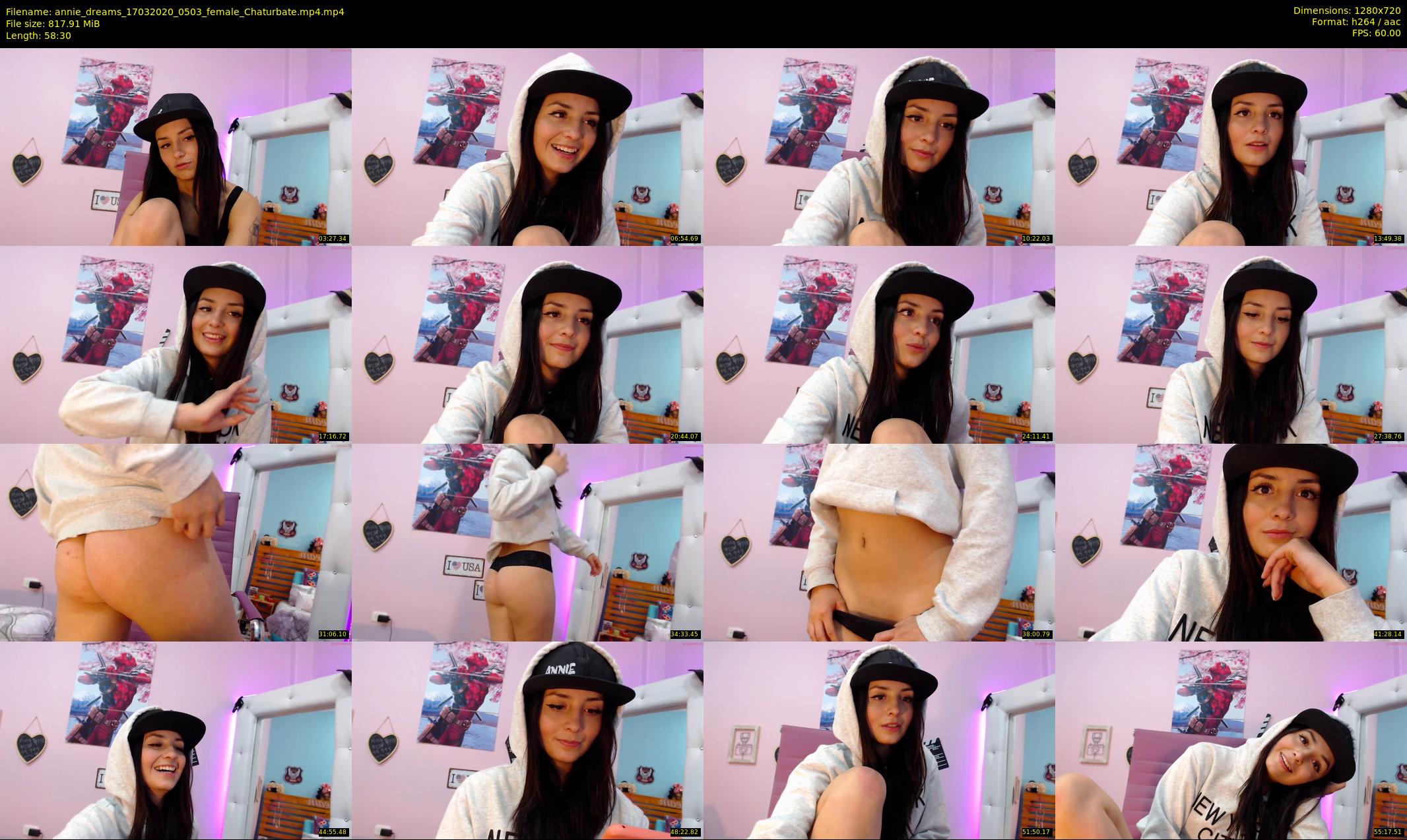 annie_dreams — 59 minute Chaturbate female cam show recording, 720p, Mar 17, 2020