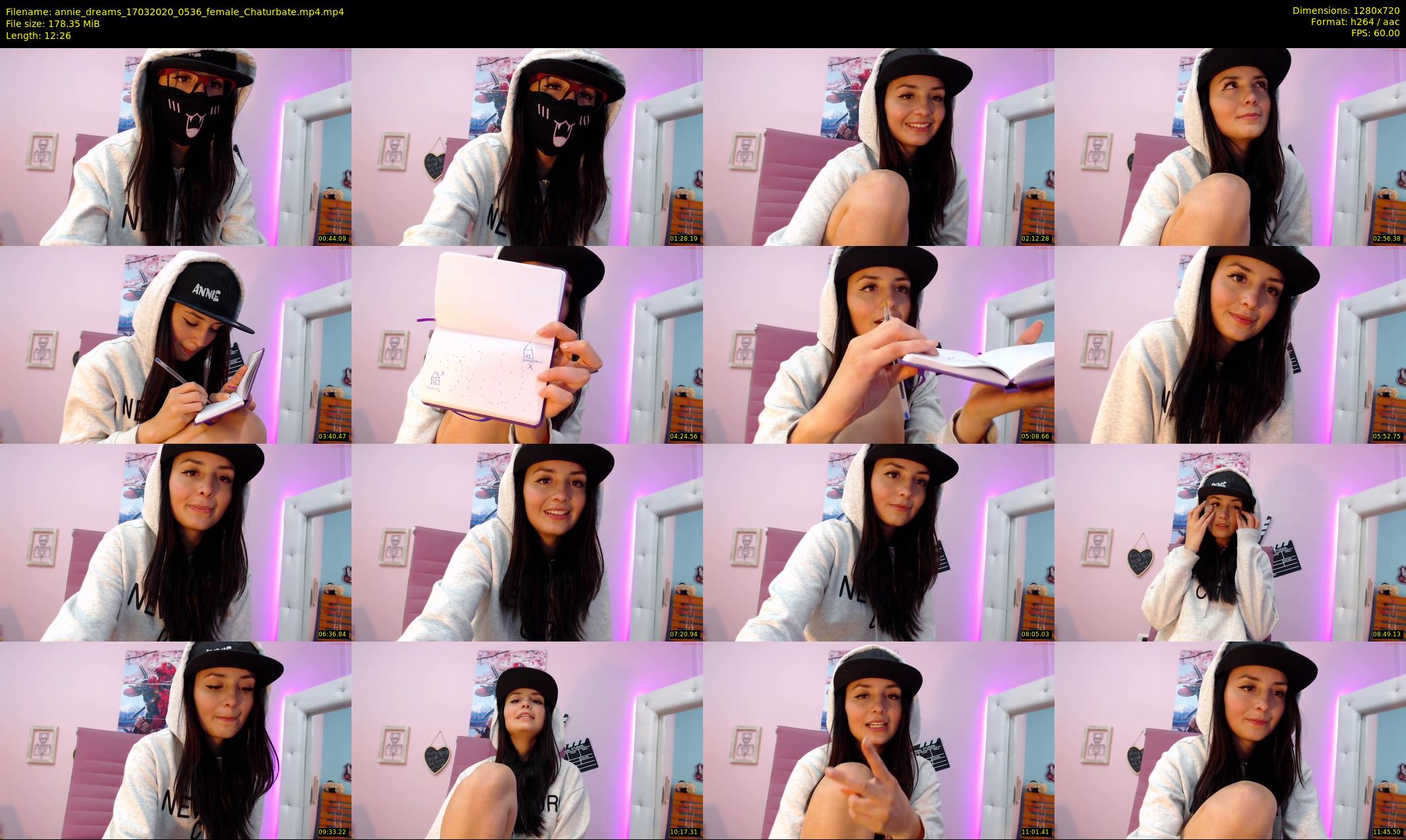 annie_dreams — 13 minute Chaturbate female cam show recording, 720p, Mar 17, 2020