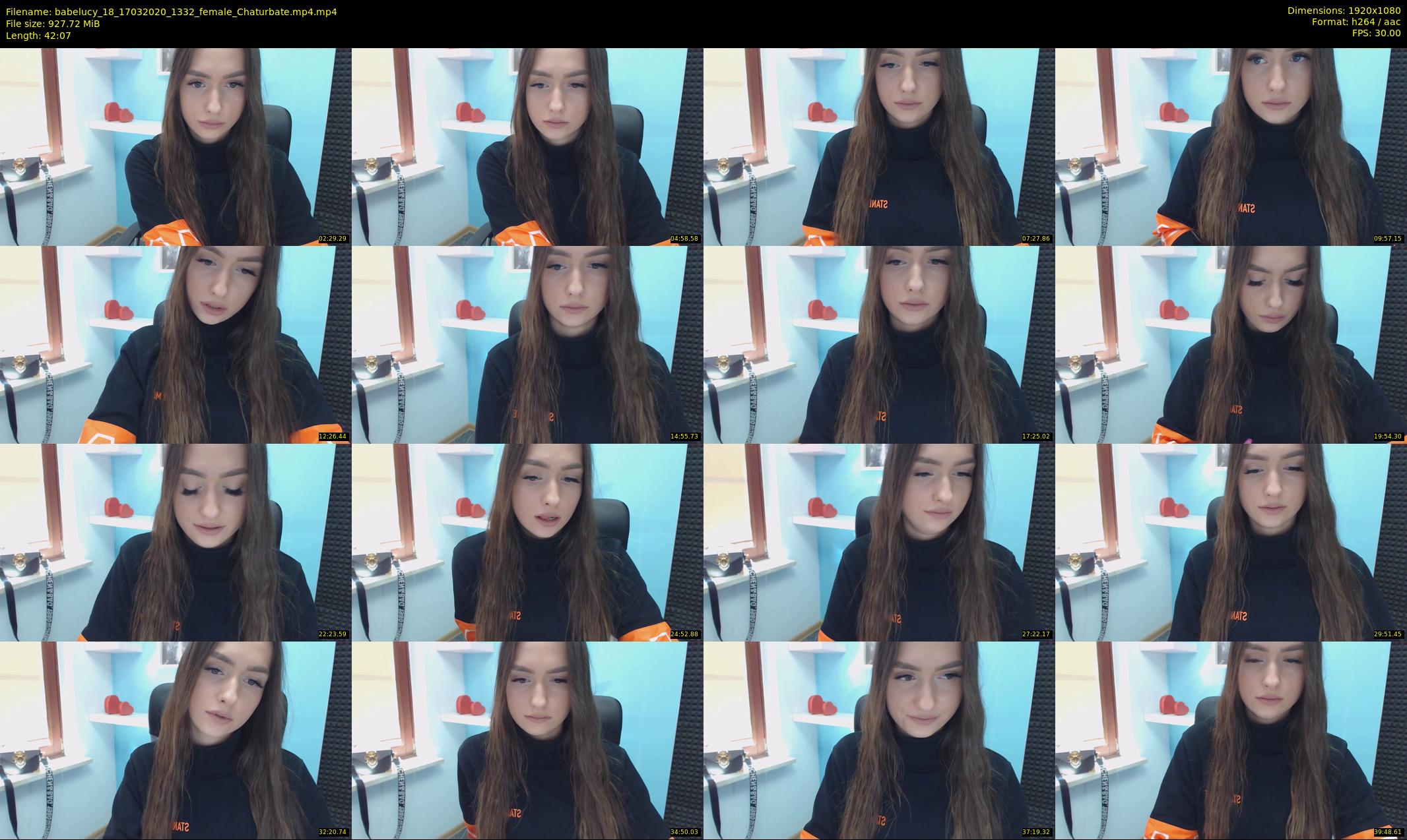 babelucy_18 — 43 minute Chaturbate female cam show recording, 1080p, Mar 17, 2020