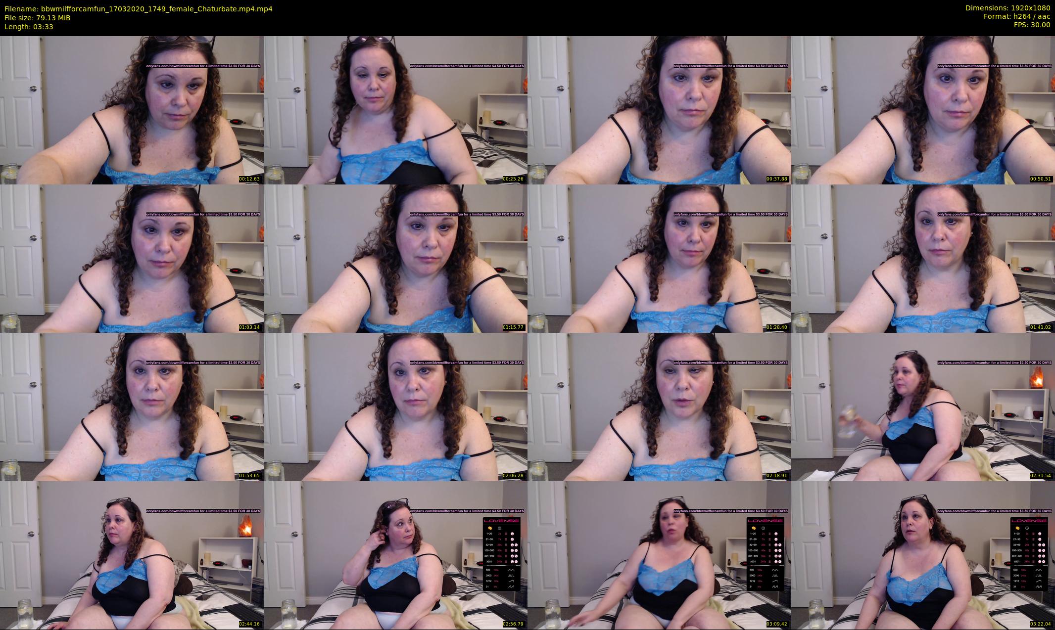 bbwmilfforcamfun — 4 minute Chaturbate female cam show recording, 1080p, Mar 17, 2020