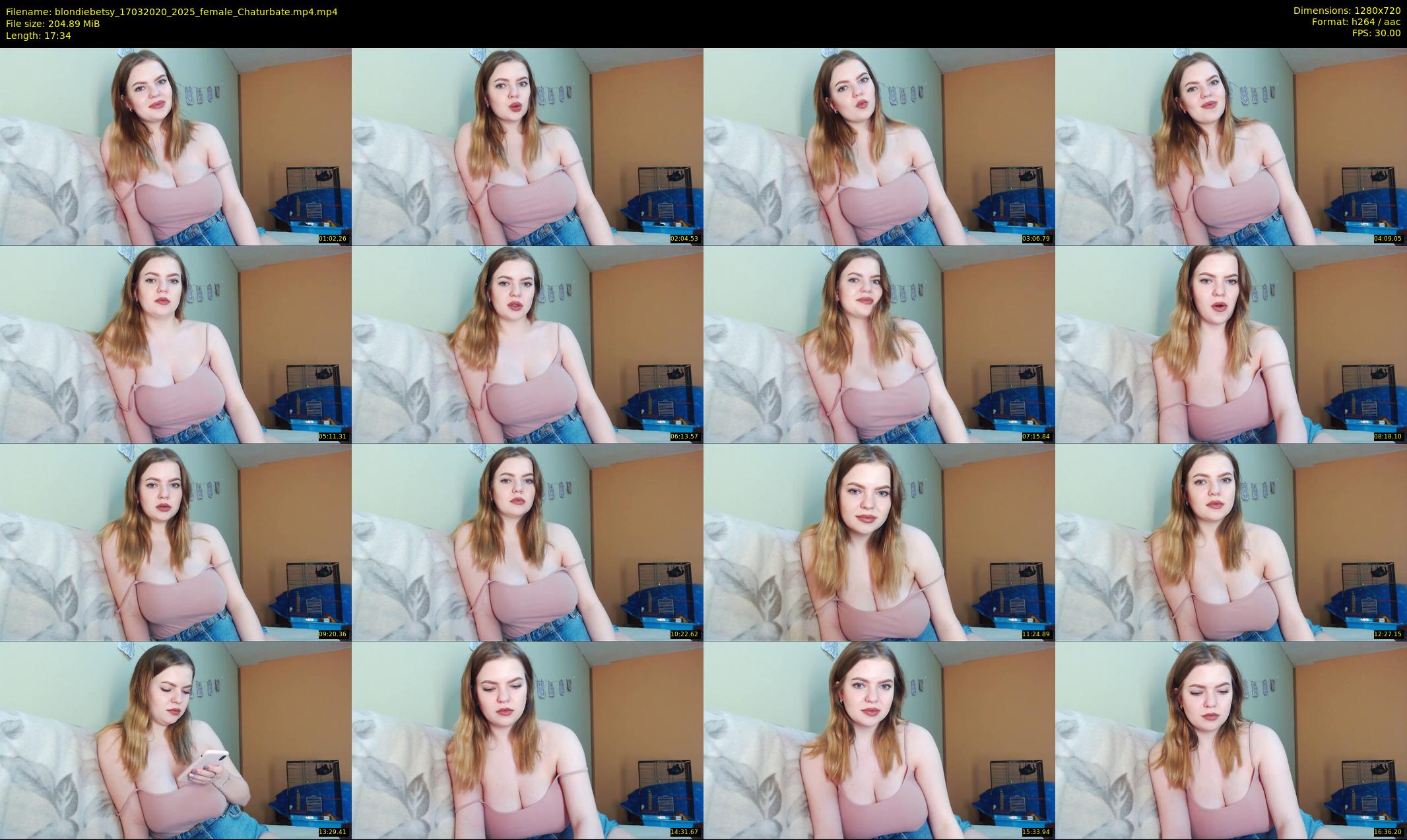 blondiebetsy — 18 minute Chaturbate female cam show recording, 720p, Mar 17, 2020