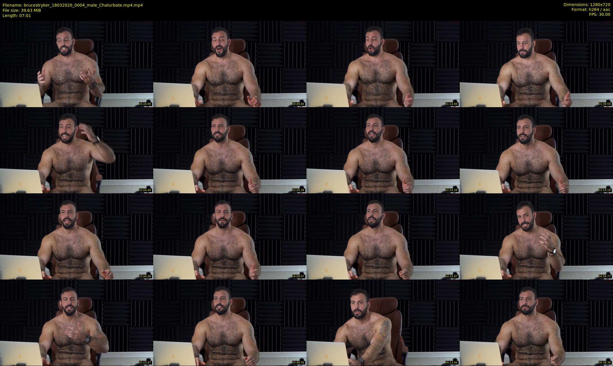 brucestryker — 8 minute Chaturbate male cam show recording, 720p, Mar 18, 2020