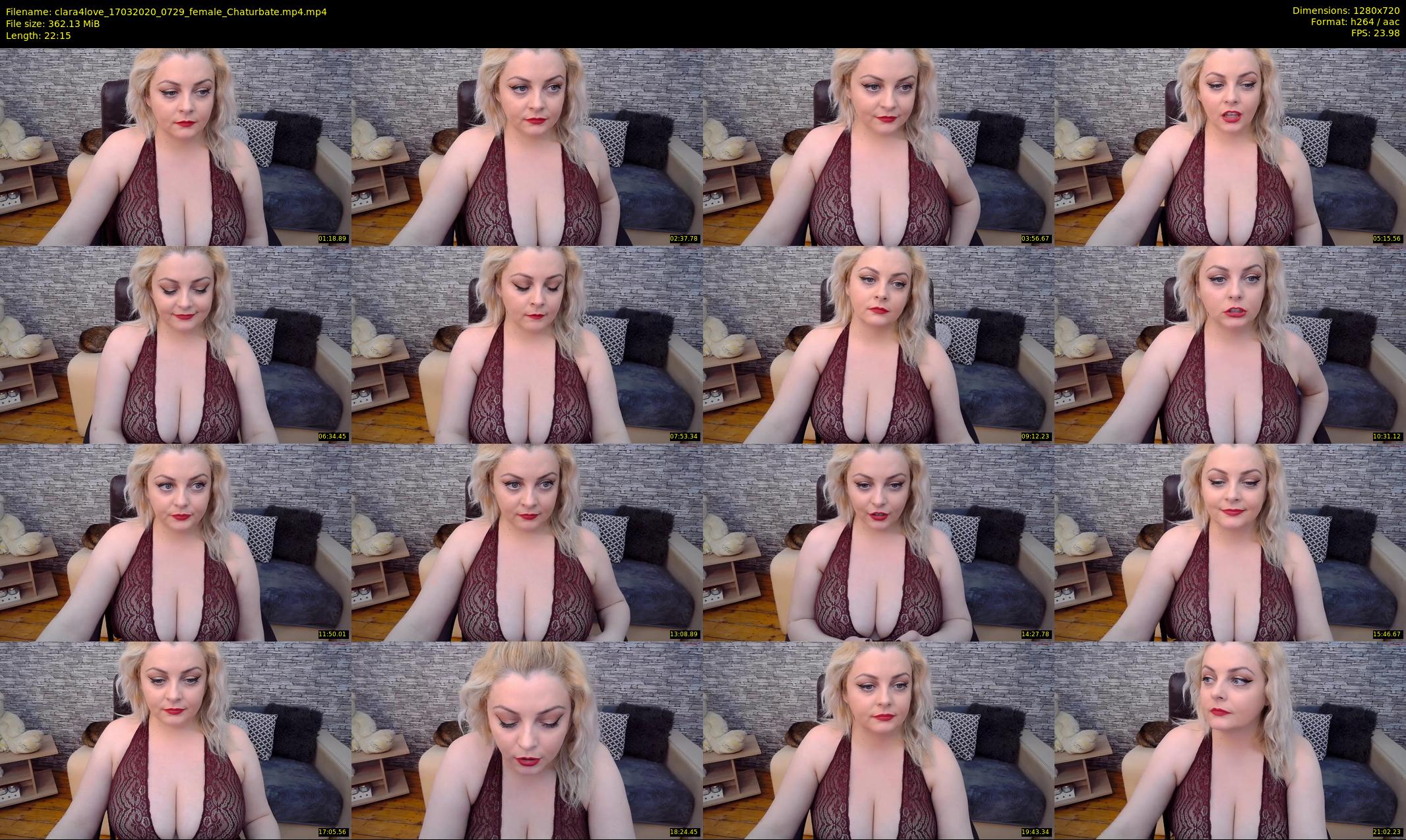 clara4love — 23 minute Chaturbate female cam show recording, 720p, Mar 17, 2020