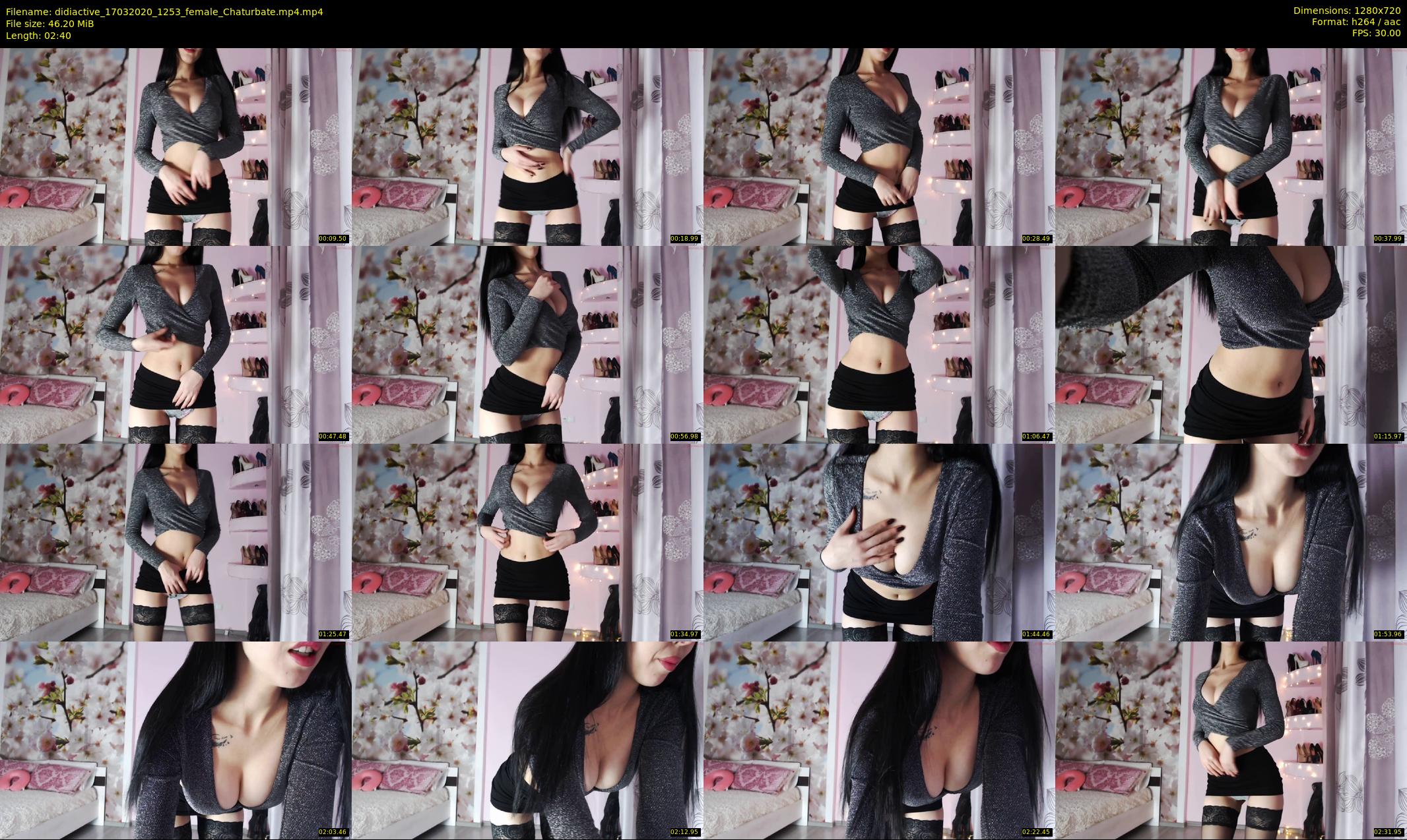 didiactive — 3 minute Chaturbate female cam show recording, 720p, Mar 17, 2020