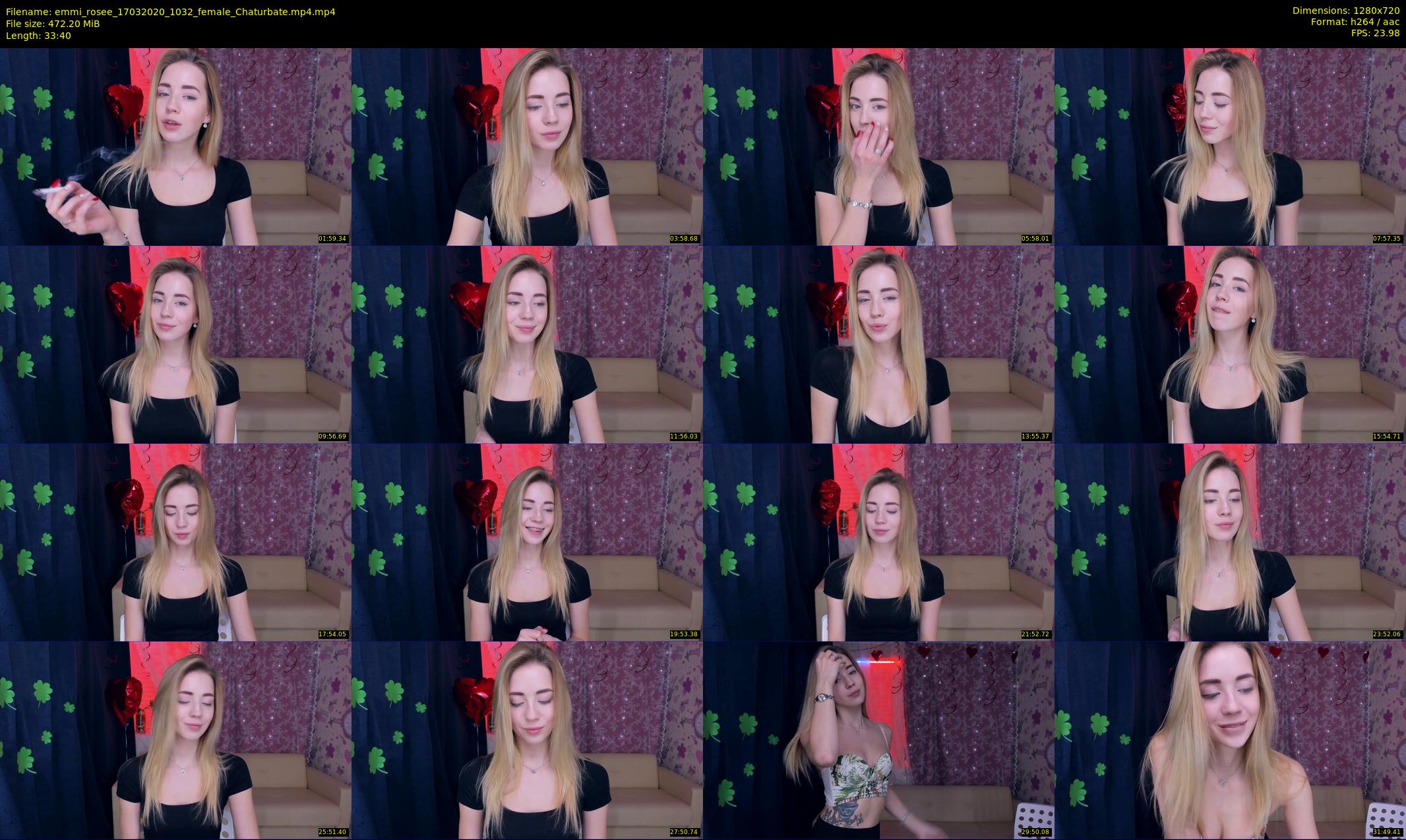 emmi_rosee — 34 minute Chaturbate female cam show recording, 720p, Mar 17, 2020