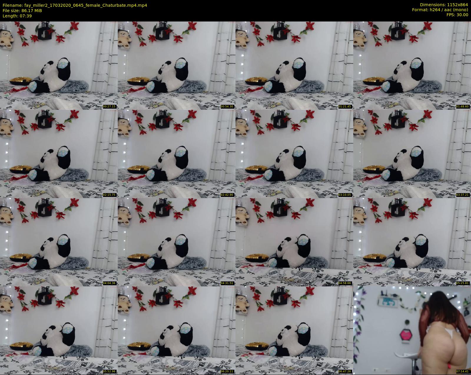 fay_miller2 — 8 minute Chaturbate female cam show recording, 720p, Mar 17, 2020