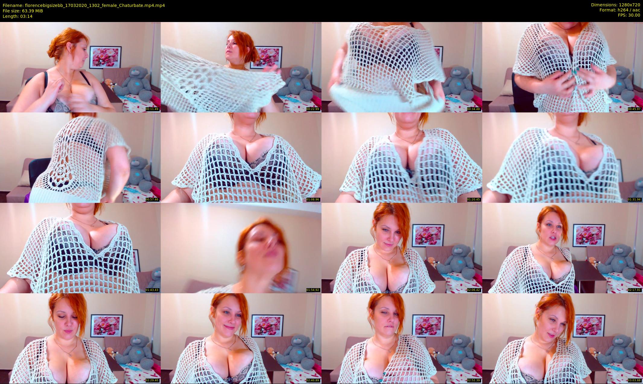 florencebigsizebb — 4 minute Chaturbate female cam show recording, 720p, Mar 17, 2020