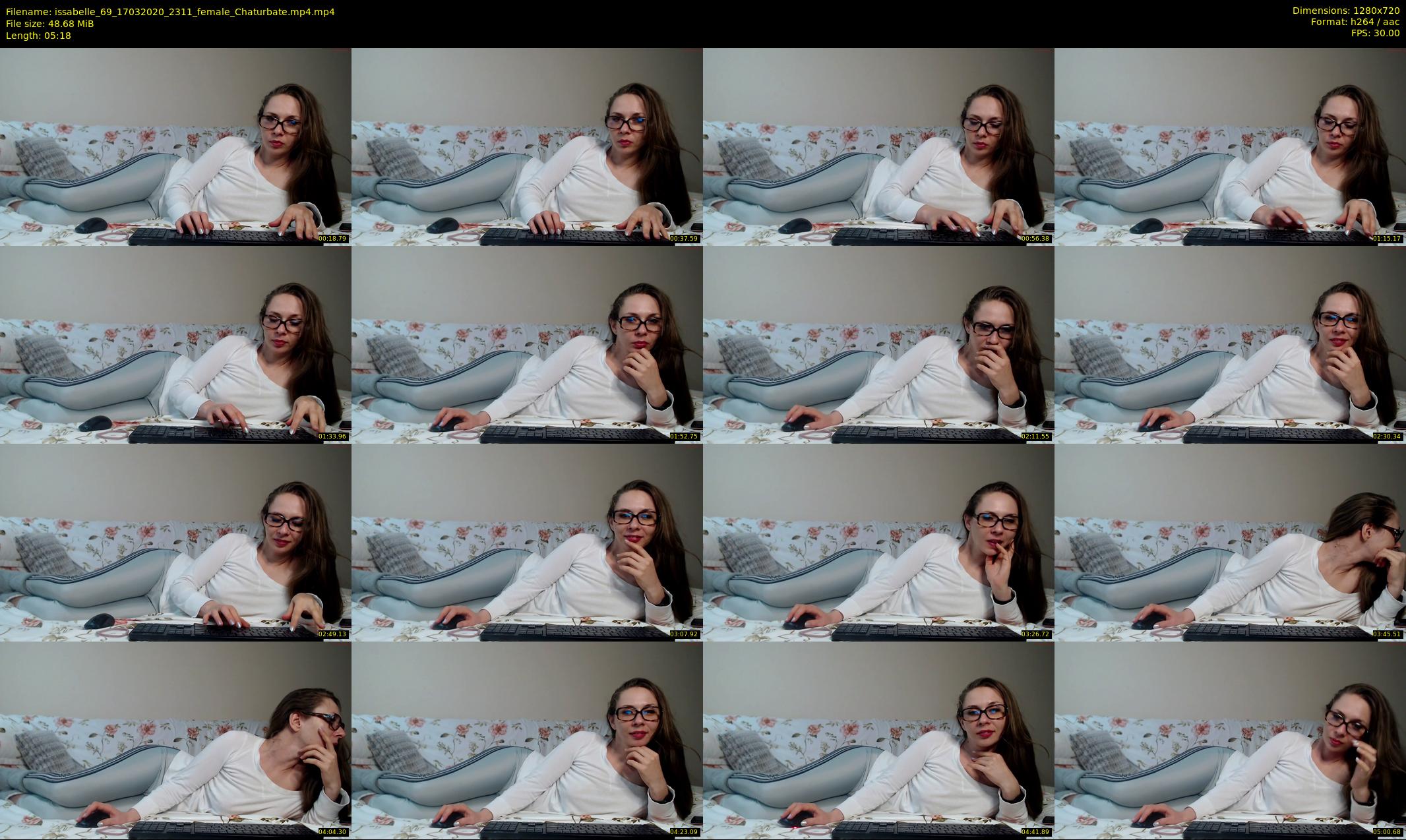 issabelle_69 — 6 minute Chaturbate couple cam show recording, 720p, Mar 17, 2020