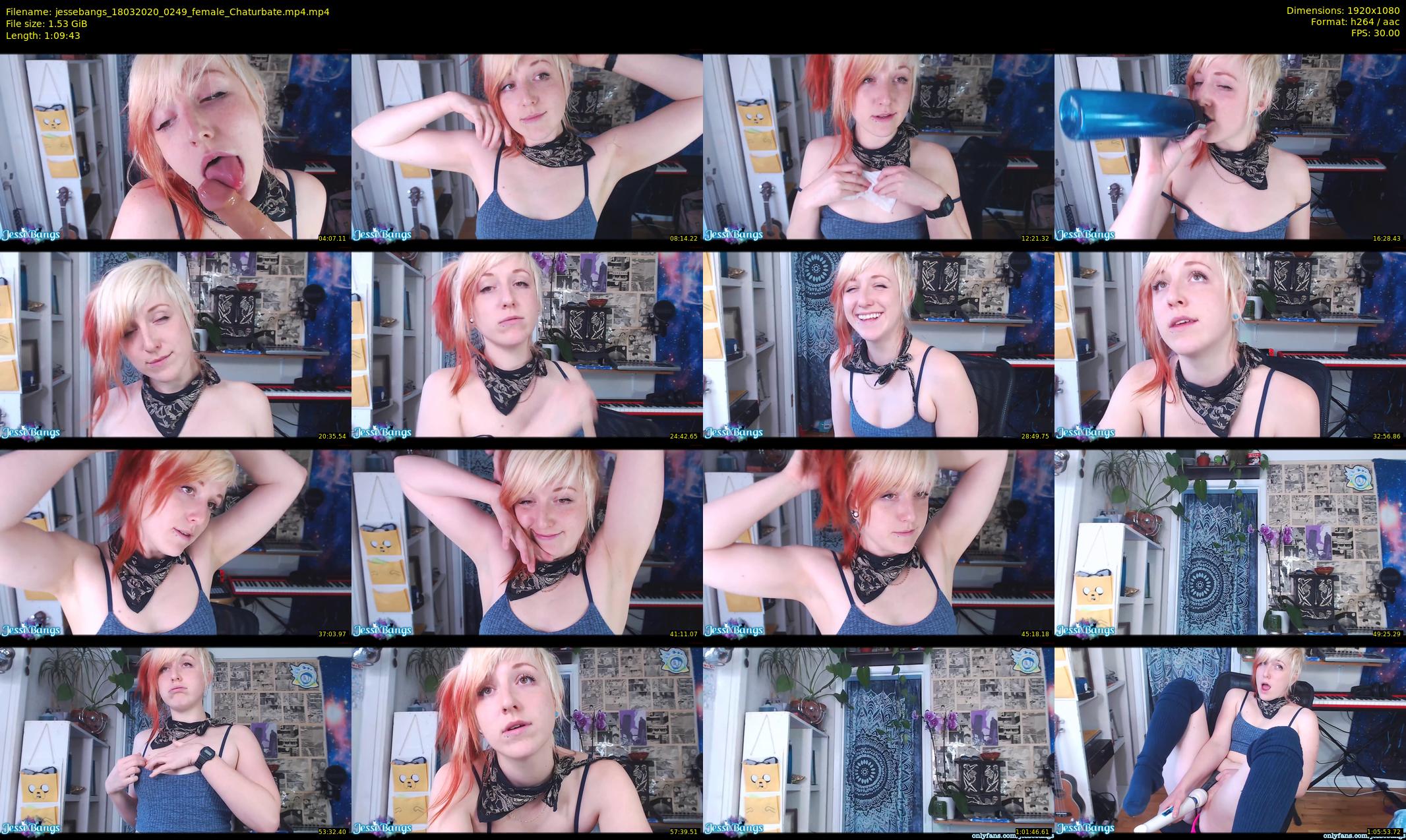 jessebangs — 70 minute Chaturbate female cam show recording, 1080p, Mar 18, 2020