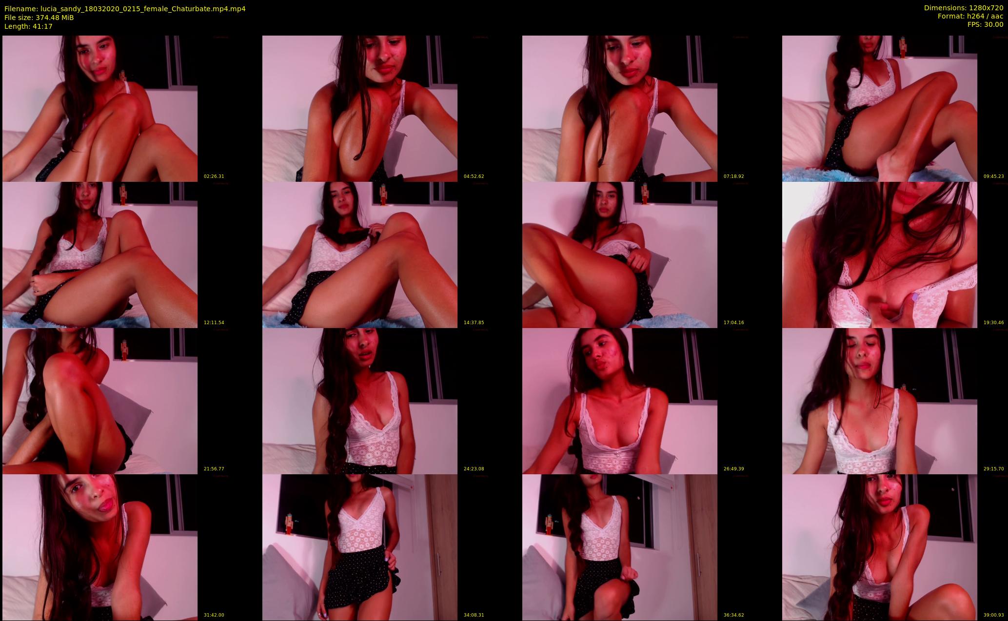 lucia_sandy — 42 minute Chaturbate female cam show recording, 720p, Mar 18, 2020
