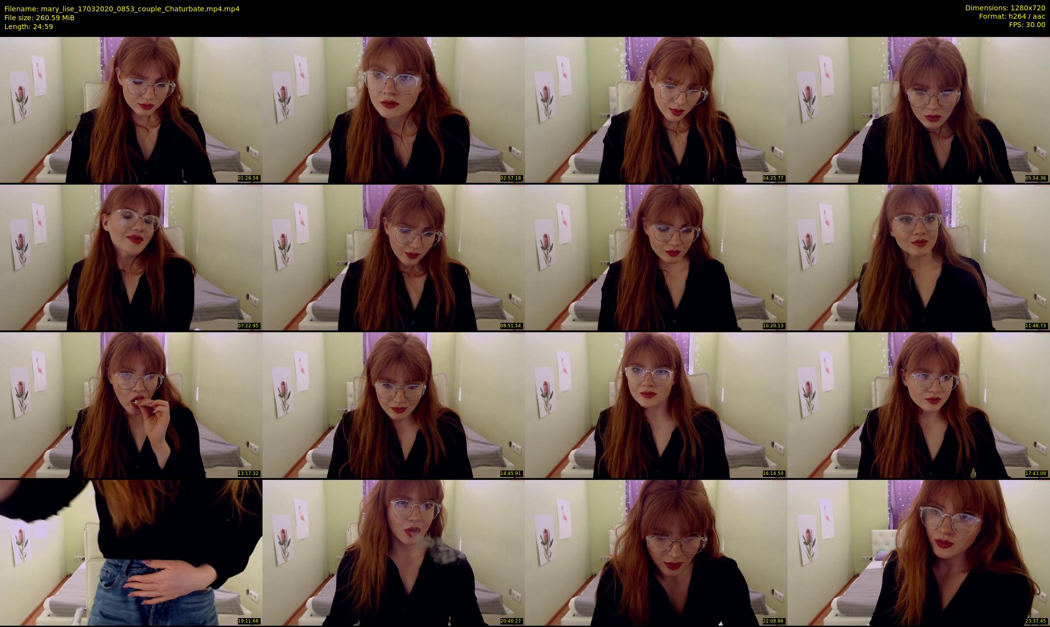 mary_lise — 25 minute Chaturbate couple cam show recording, 720p, Mar 17, 2020