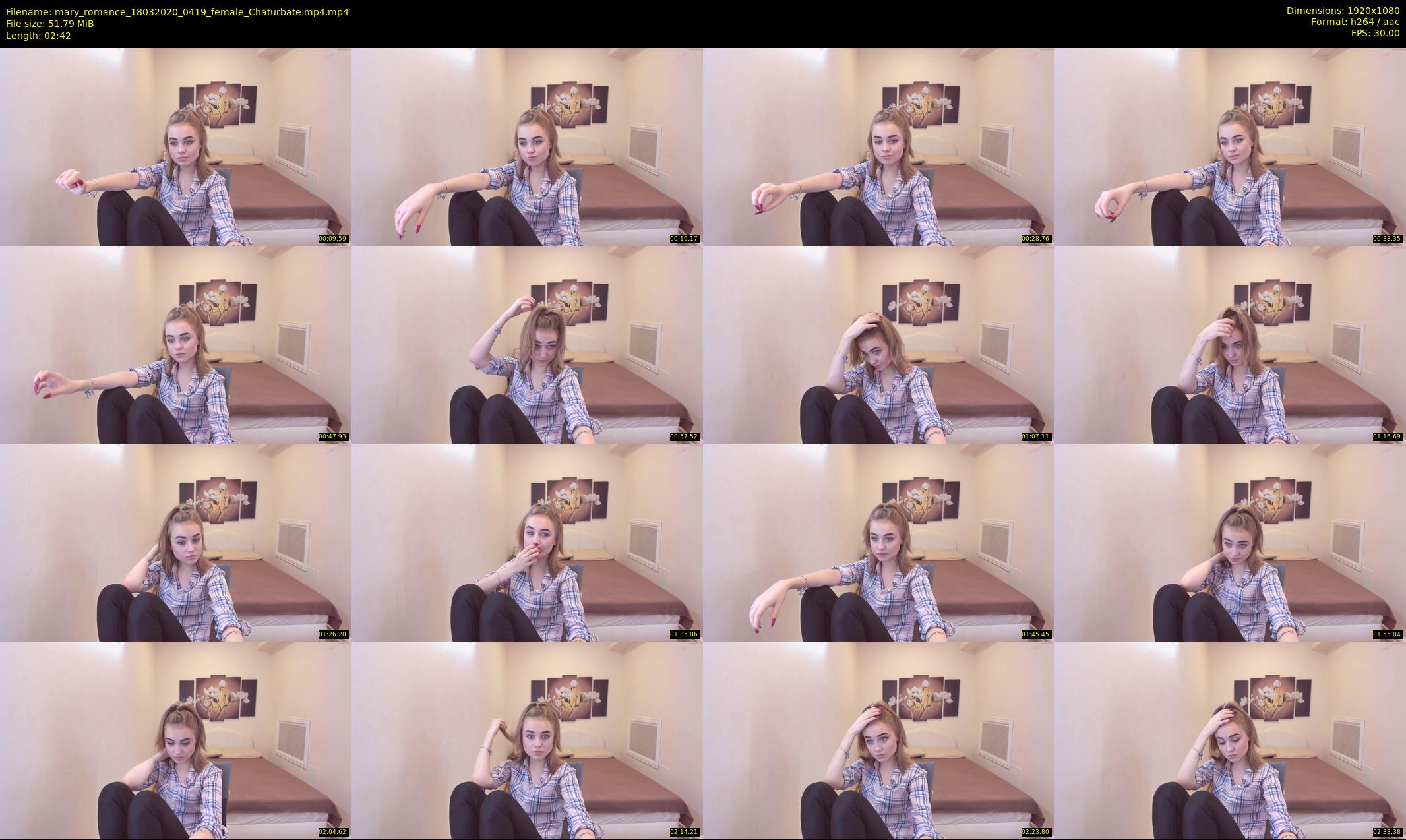 mary_romance — 3 minute Chaturbate female cam show recording, 1080p, Mar 18, 2020