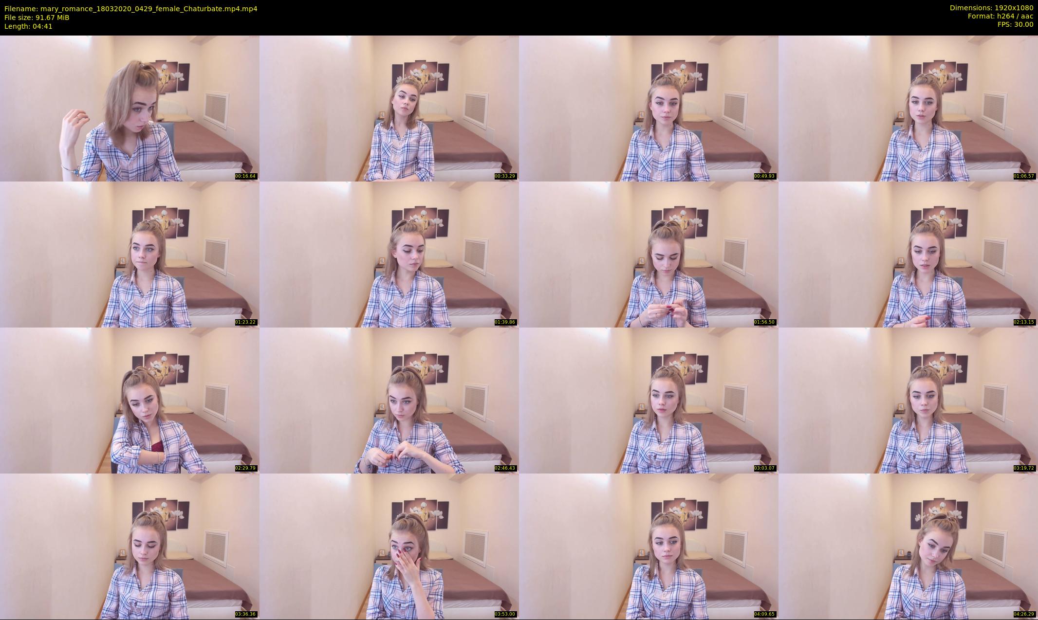 mary_romance — 5 minute Chaturbate female cam show recording, 1080p, Mar 18, 2020