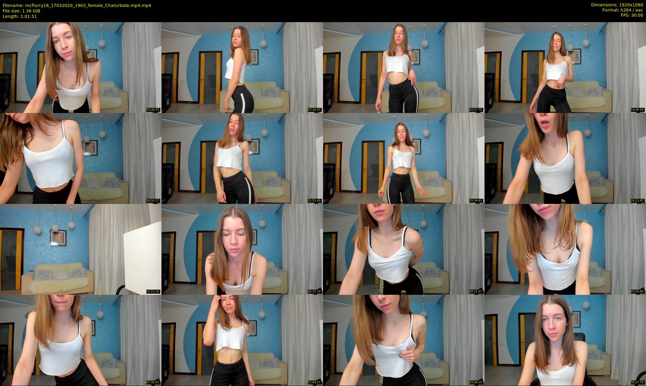 mcflurry18 — 62 minute Chaturbate female cam show recording, 1080p, Mar 17, 2020