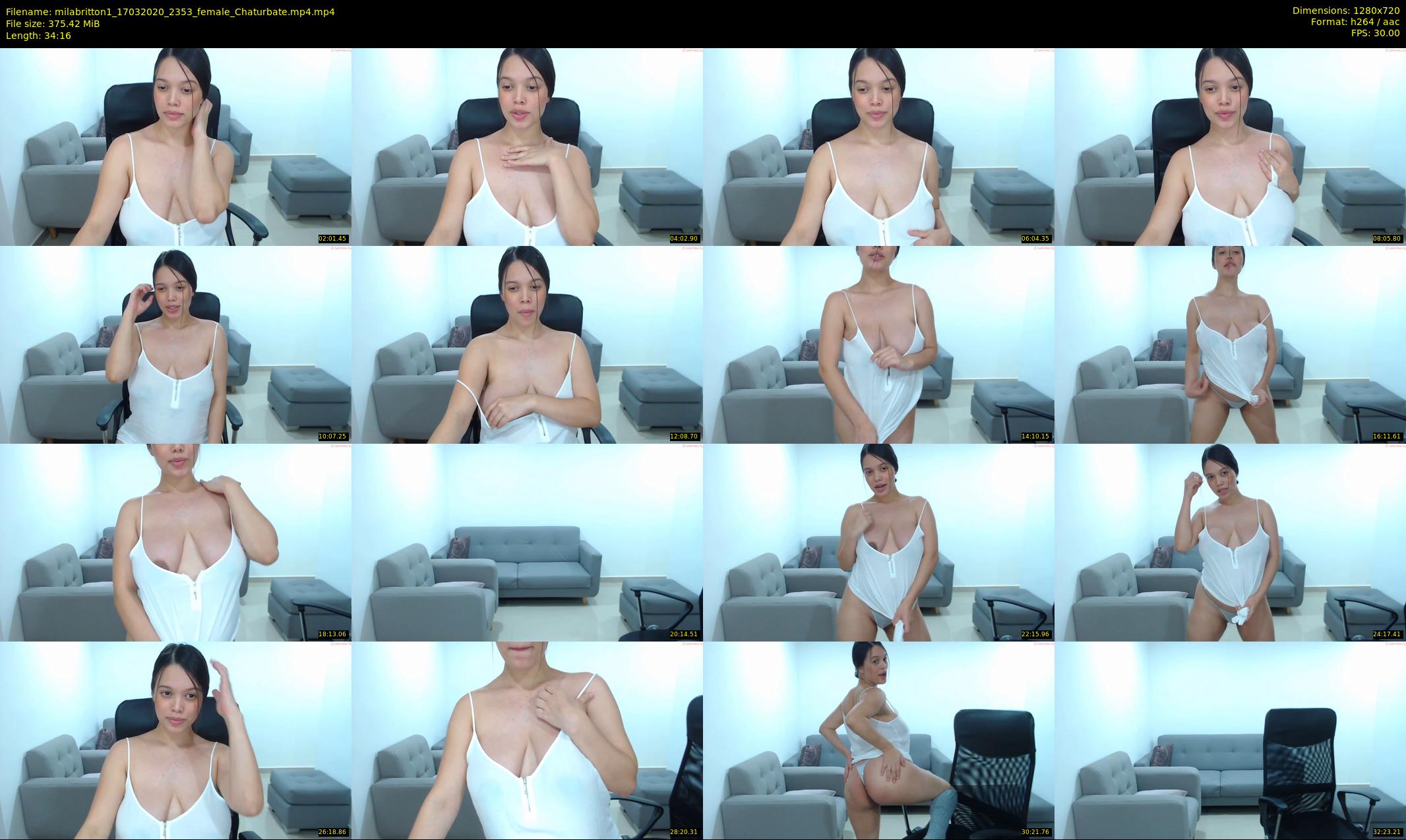 milabritton1 — 35 minute Chaturbate female cam show recording, 720p, Mar 17, 2020