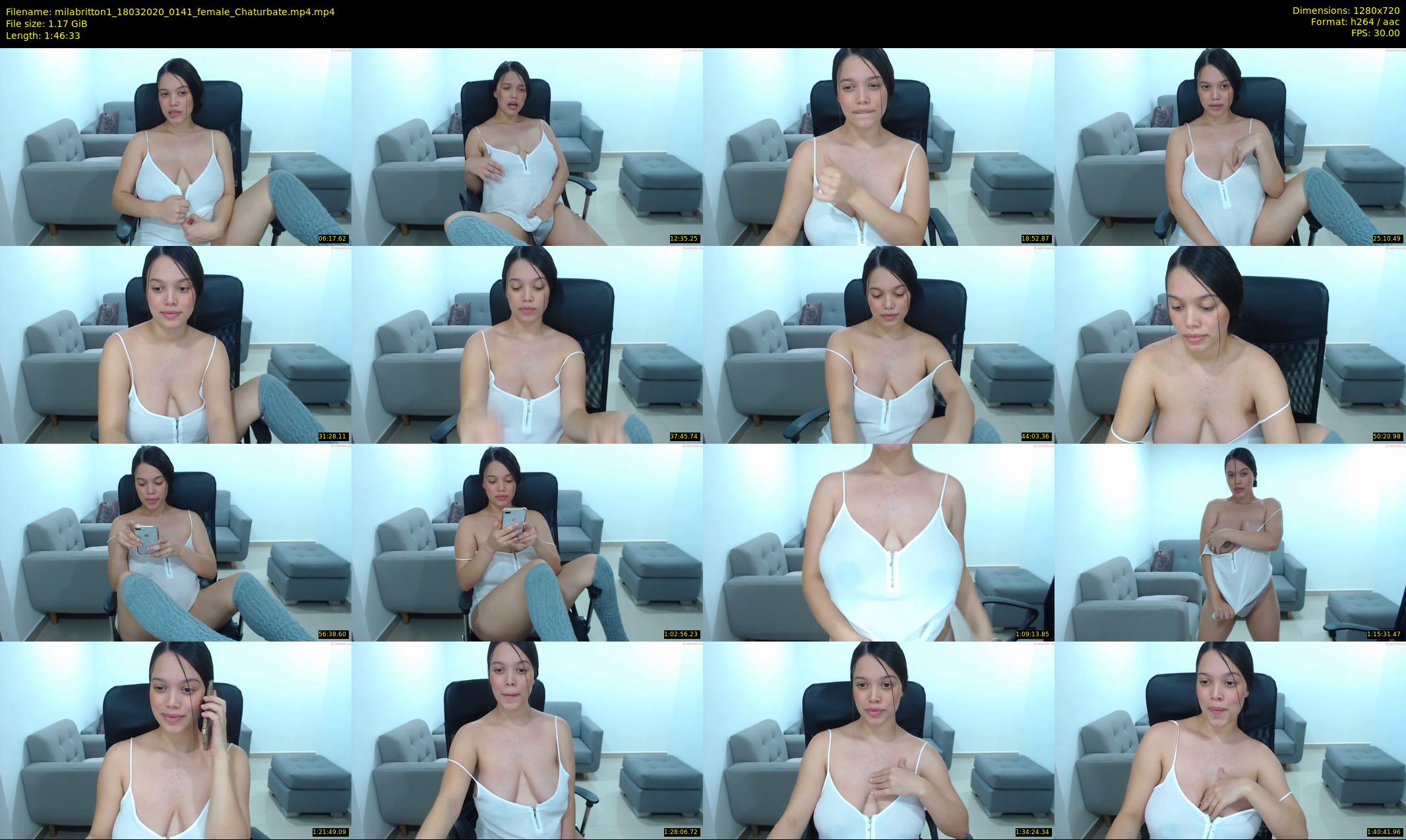 milabritton1 — 107 minute Chaturbate female cam show recording, 720p, Mar 18, 2020