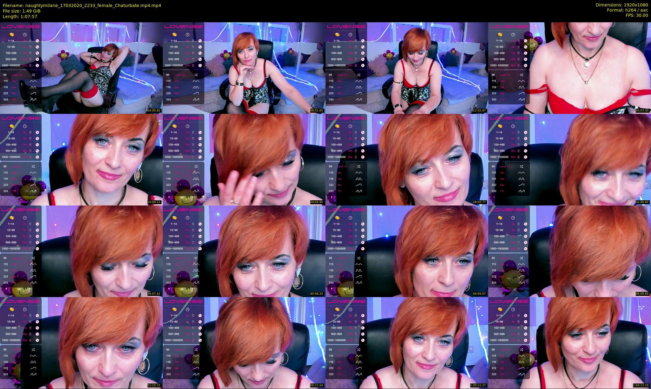 naughtymilane — 68 minute Chaturbate female cam show recording, 1080p, Mar 17, 2020