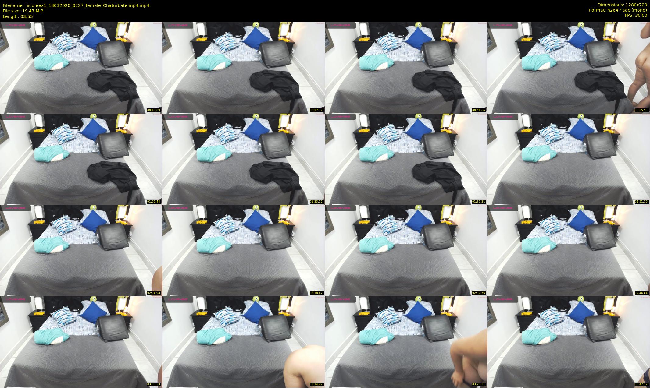 nicoleex1 — 4 minute Chaturbate female cam show recording, 720p, Mar 18, 2020