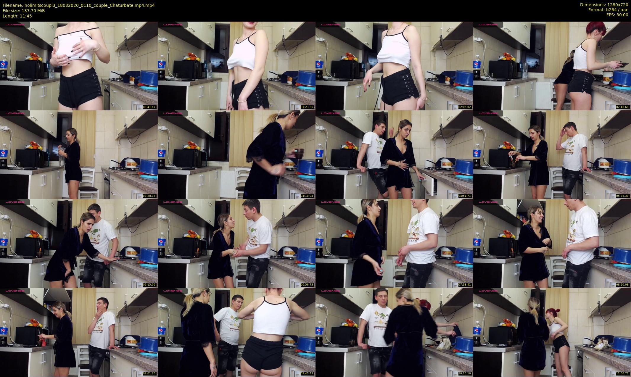 nolimitscoupl3 — 12 minute Chaturbate couple cam show recording, 720p, Mar 18, 2020